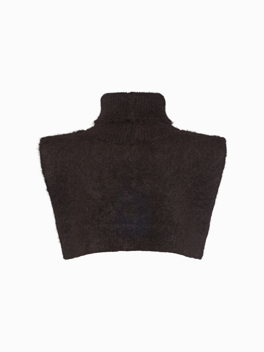 Moncler Logo Mohair & Wool Blend Cape