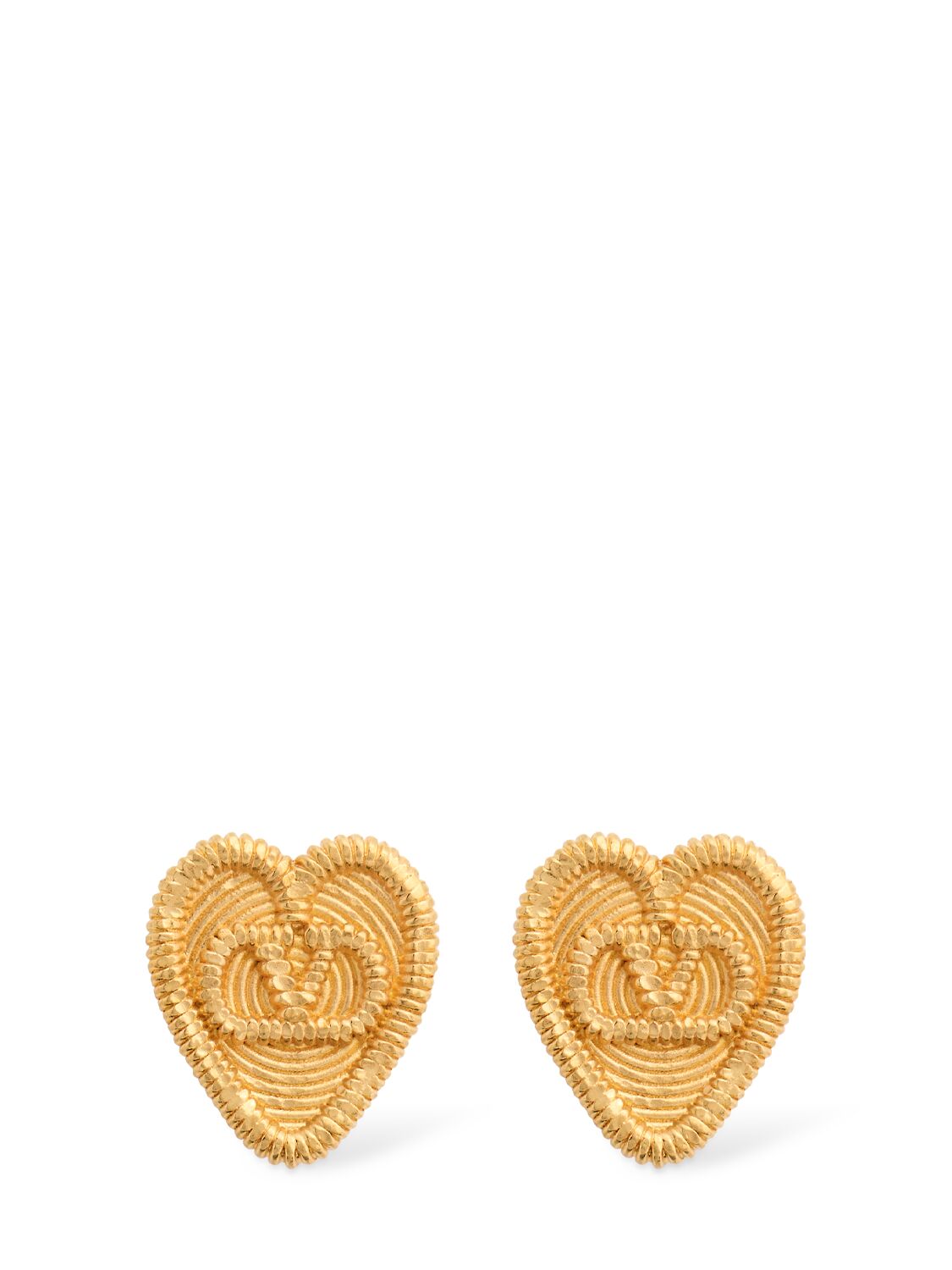 VALENTINO GARAVANI Heart Stud Earrings