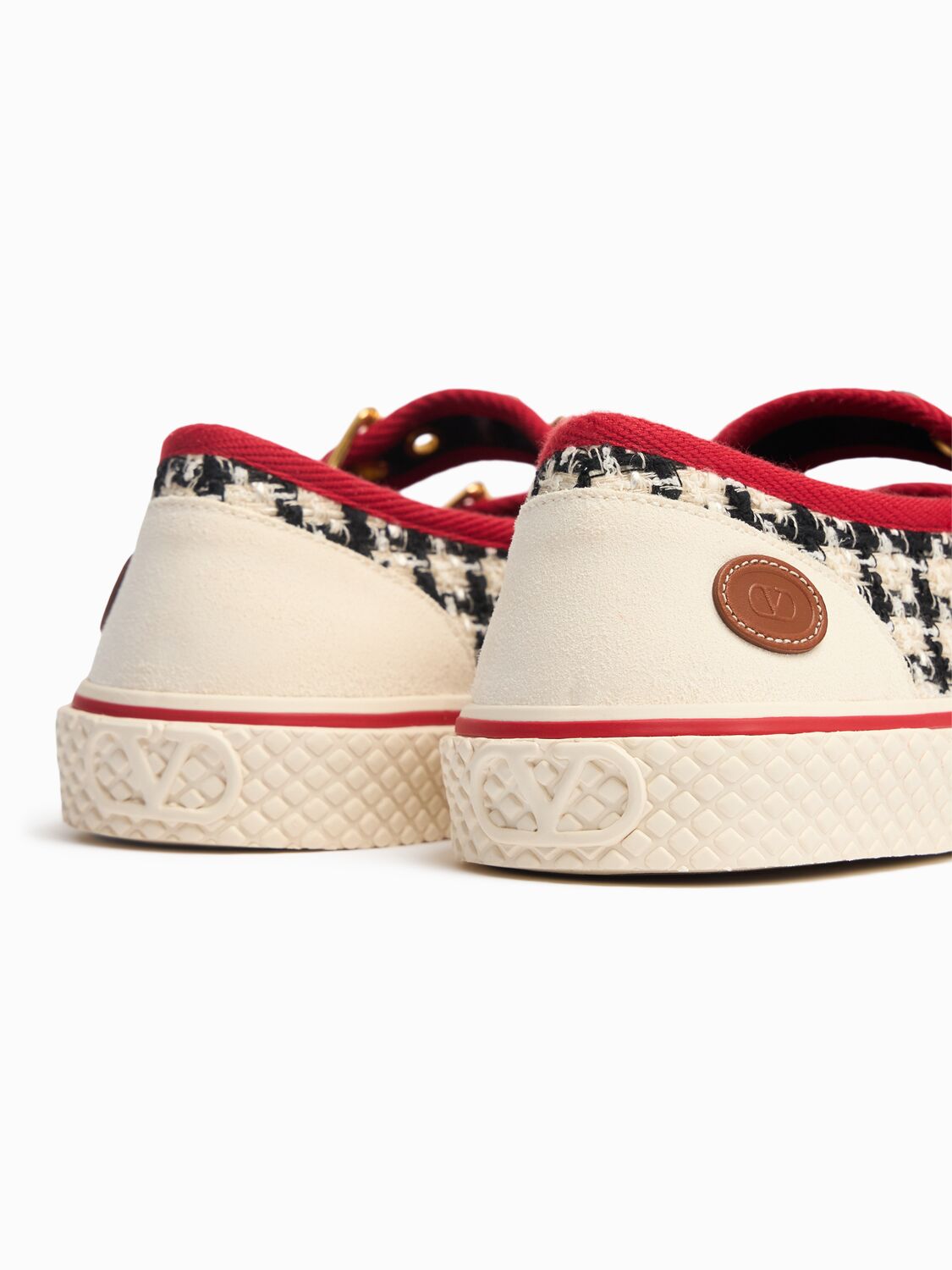 Valentino Dollyboard Cotton Sneakers In Red