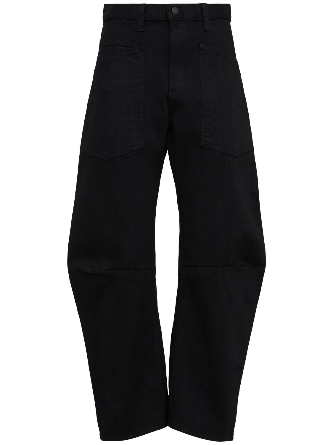 Nili Lotan Shon Wide Leg Jeans In Black
