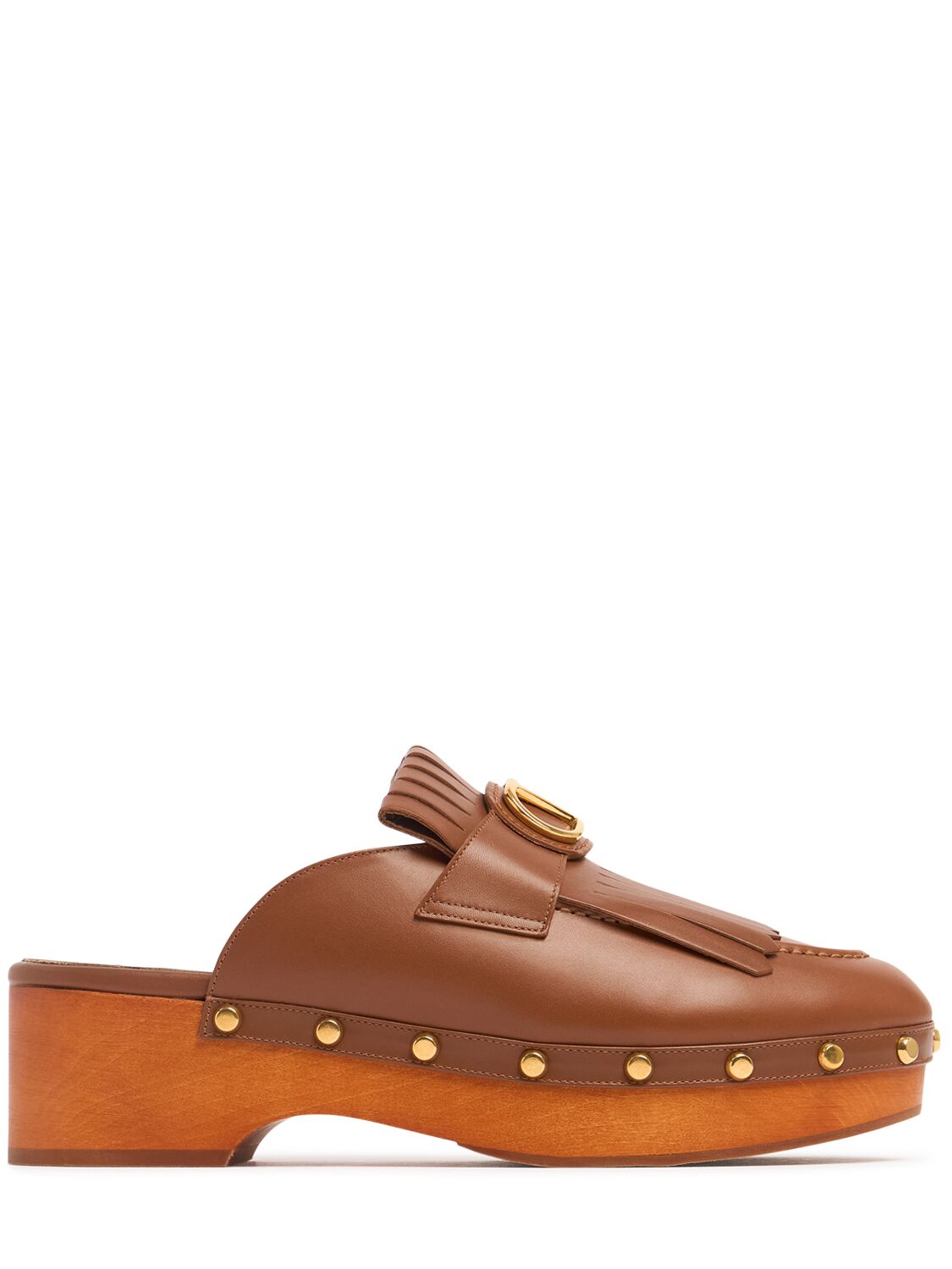 Valentino Garavani 45mm Leather Clogs