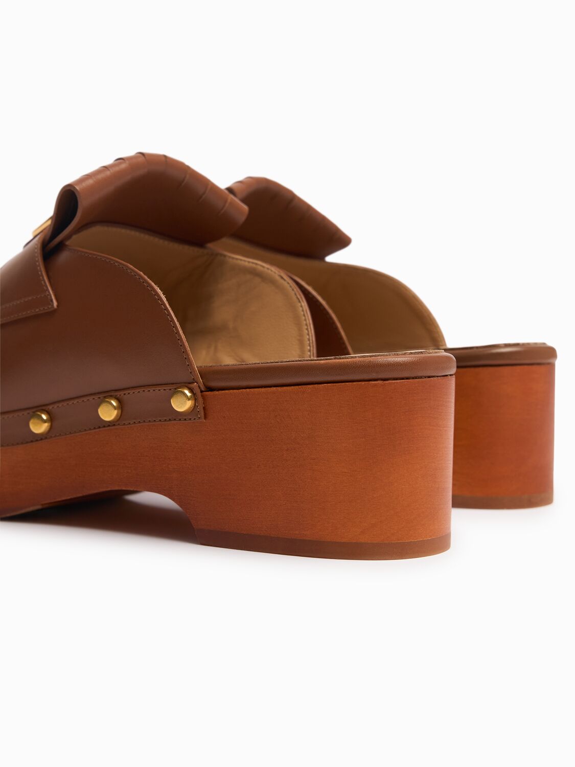 Valentino 45mm Leather Clogs