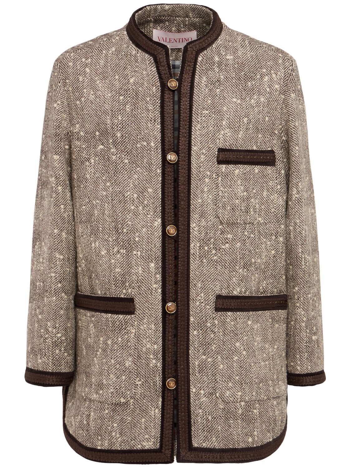 Wool Chevron Jacket
