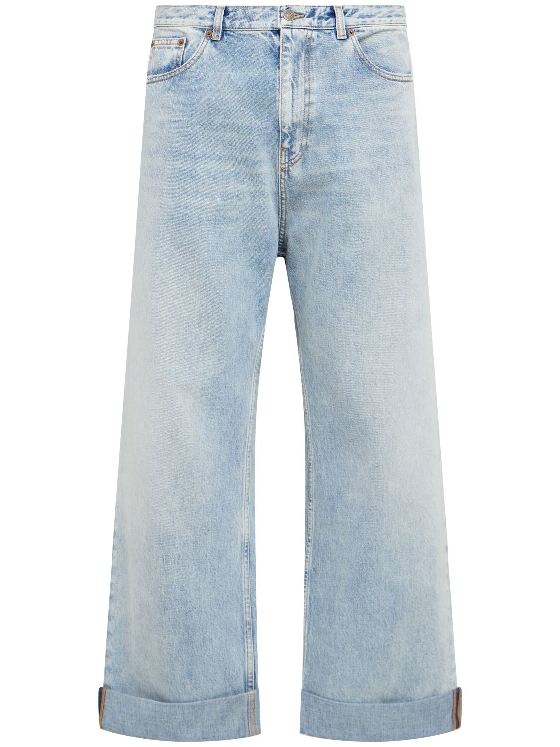 Stonewashed Denim Jeans