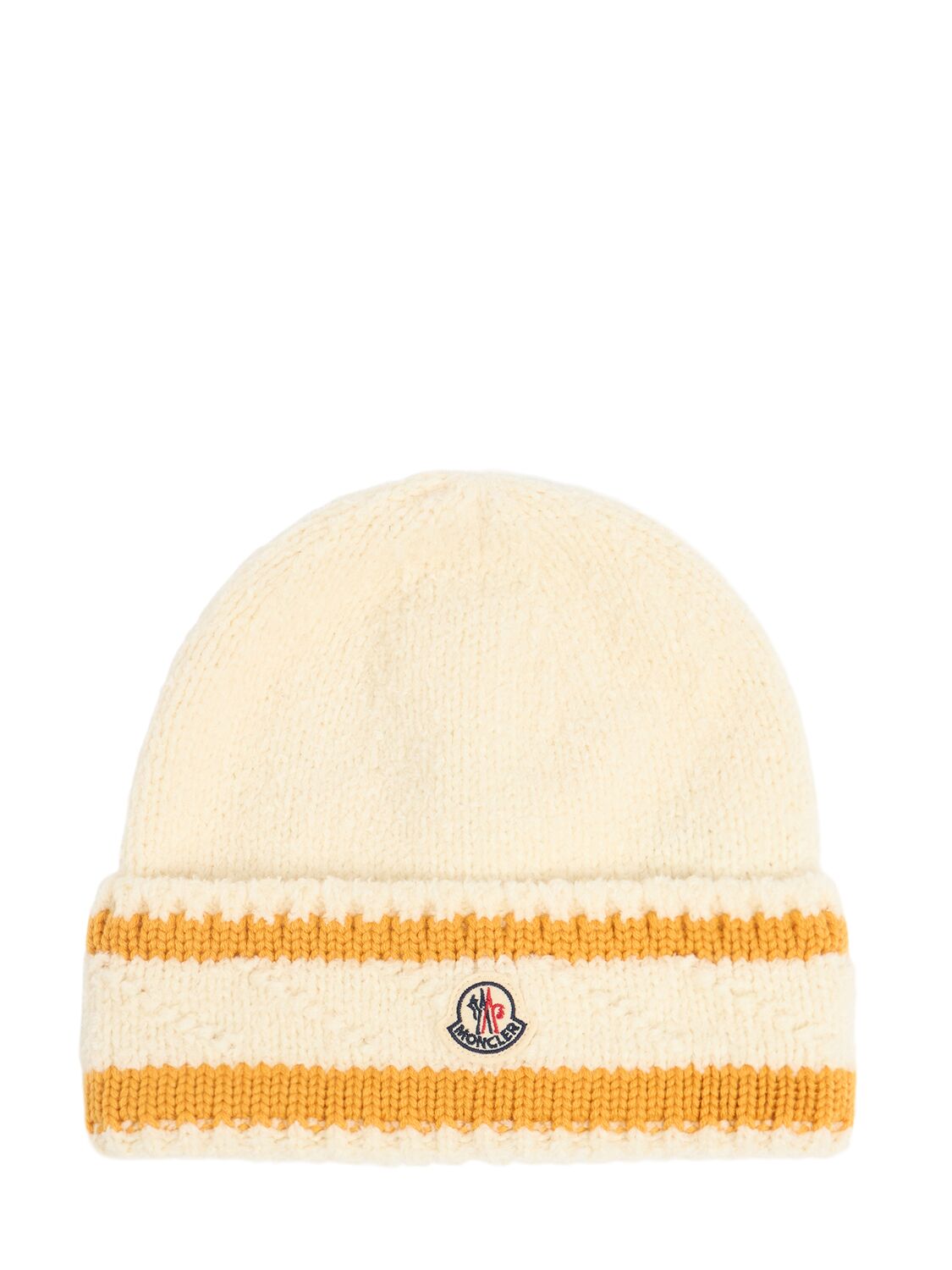 Bonnet En Laine Vierge Mélangée - MONCLER - Modalova