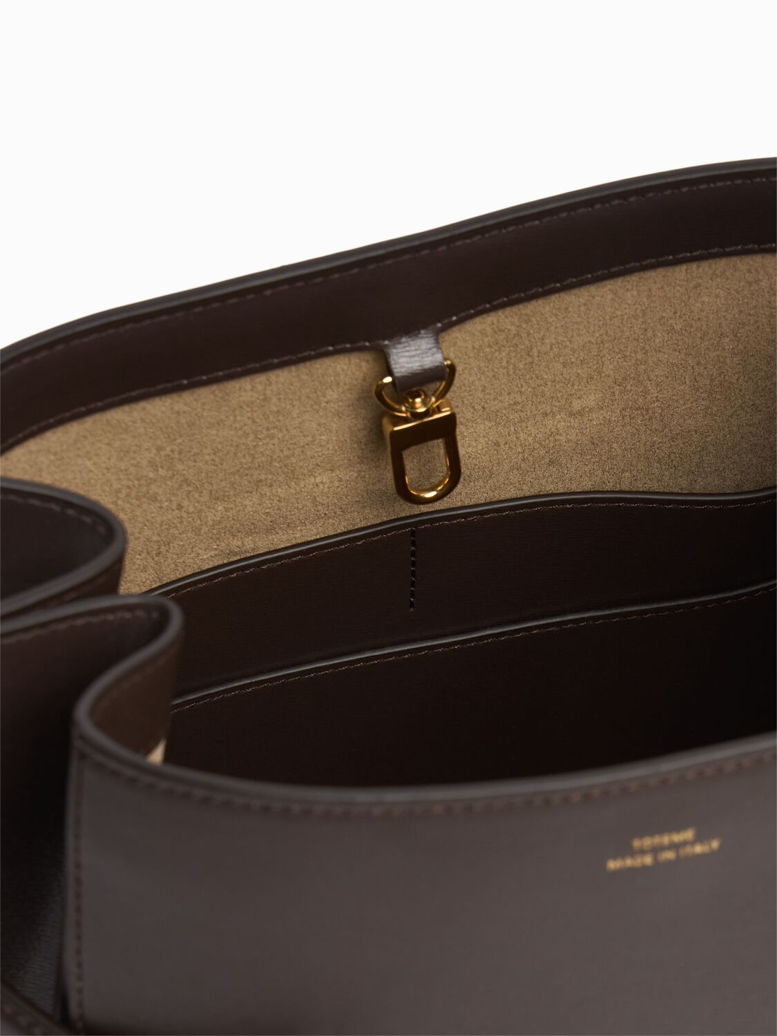 Totême Belted Nappa Leather Bucket Bag