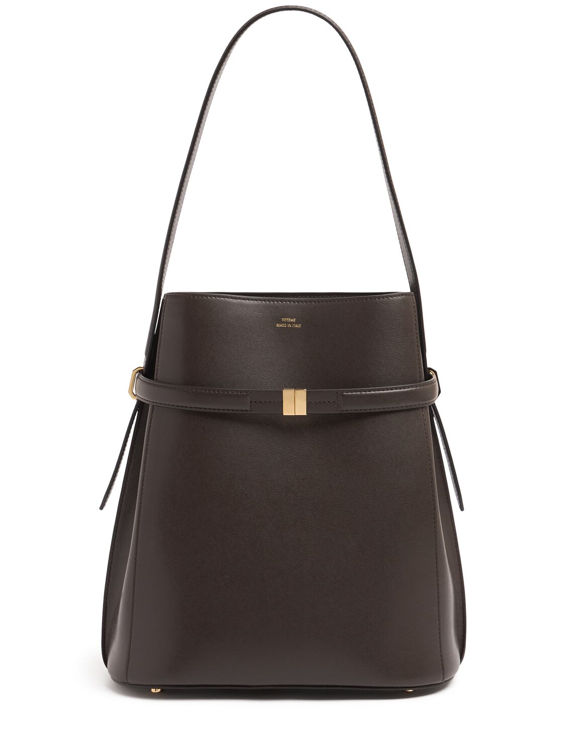 Totême Belted Nappa Leather Bucket Bag