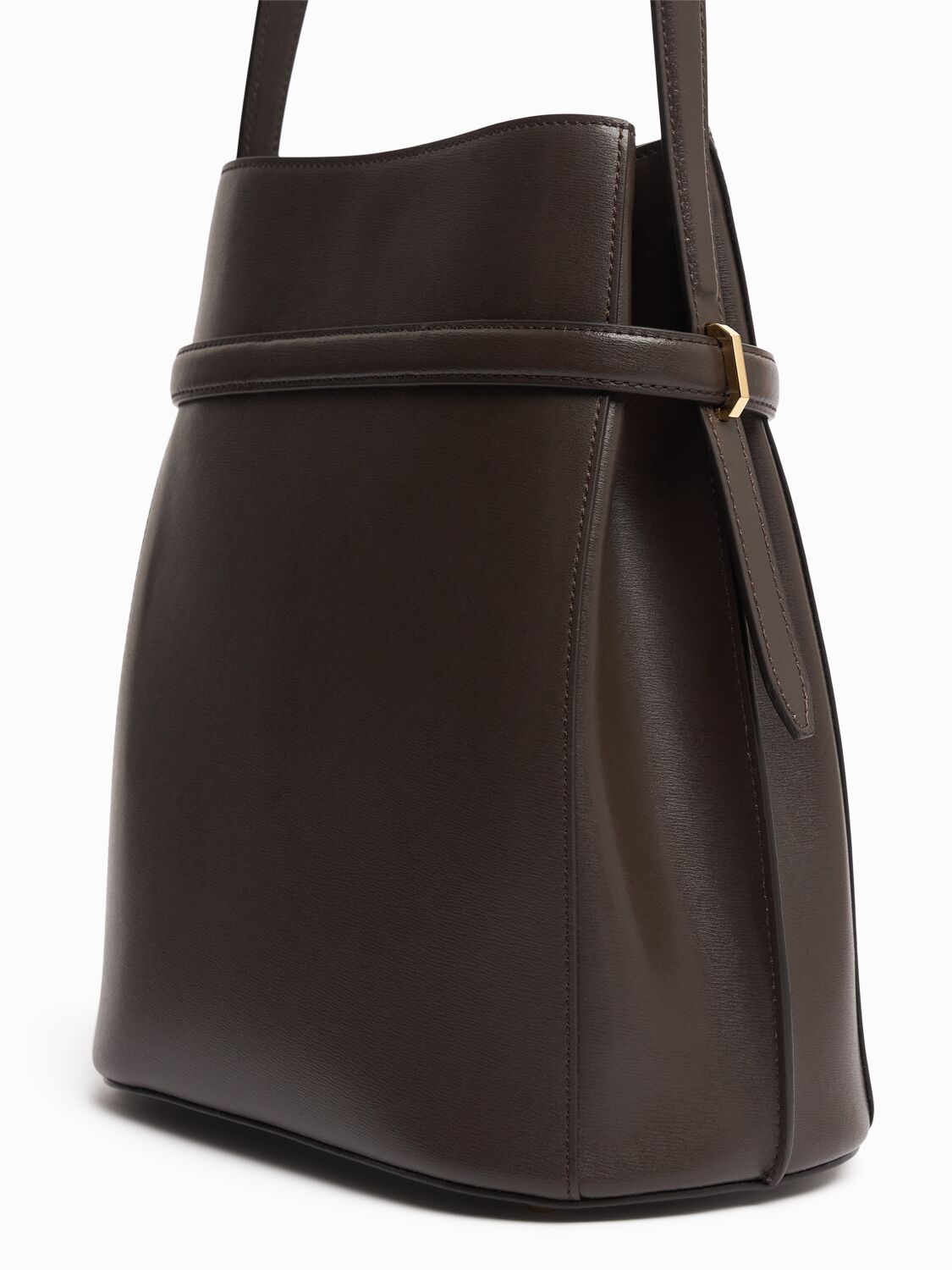 Totême Belted Nappa Leather Bucket Bag