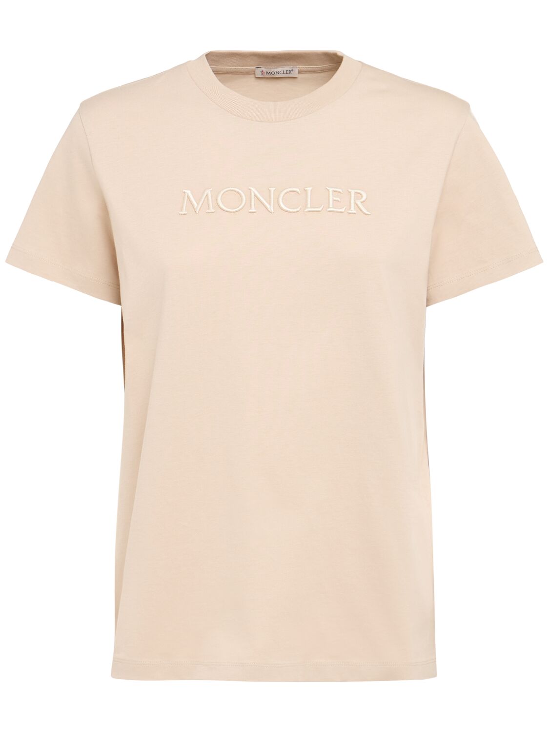 Moncler Embroidered Logo Cotton T-shirt