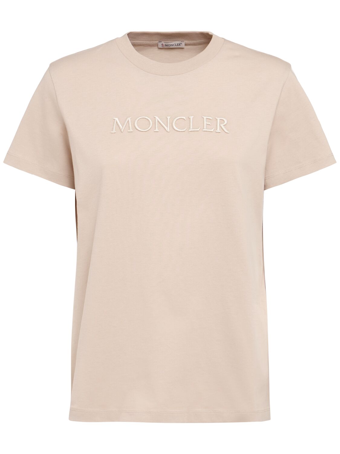 MONCLER Embroidered Logo Cotton T-shirt
