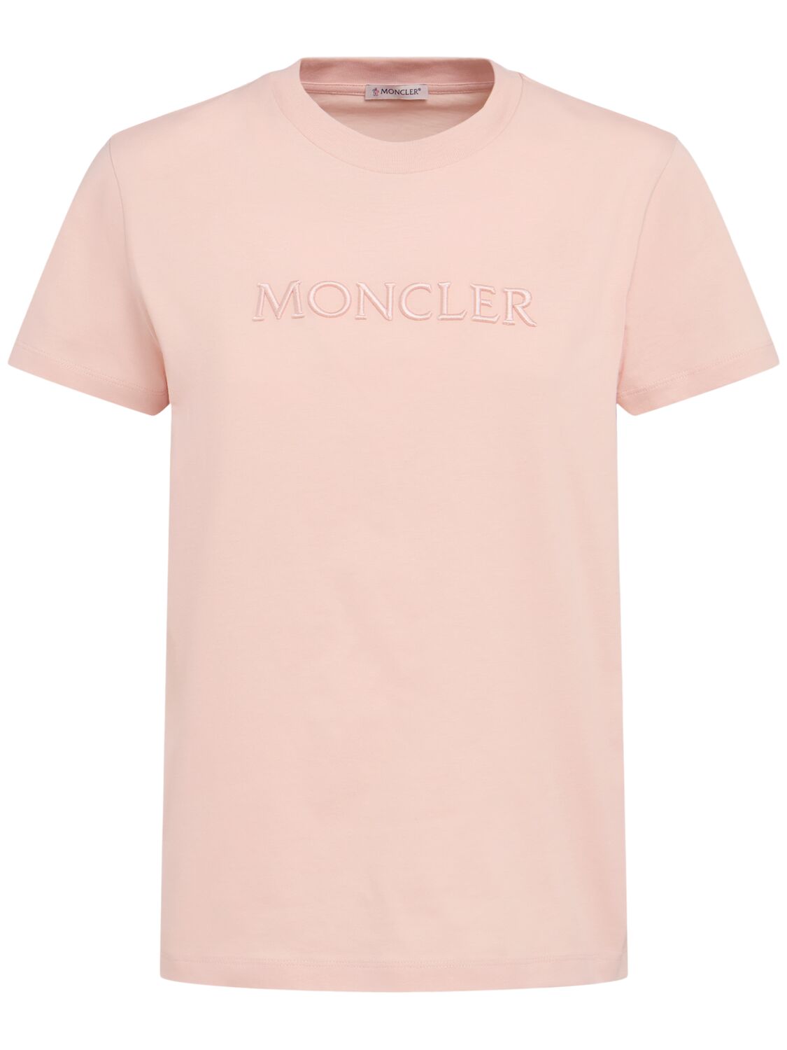 MONCLER Embroidered Logo Cotton T-shirt