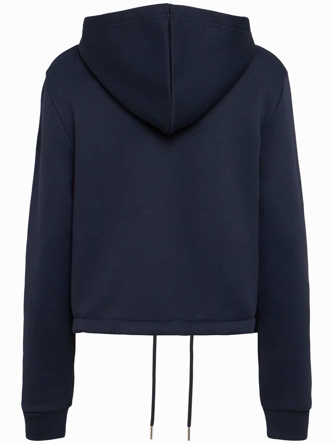Moncler Cotton Blend Zip-up Hoodie In Blue