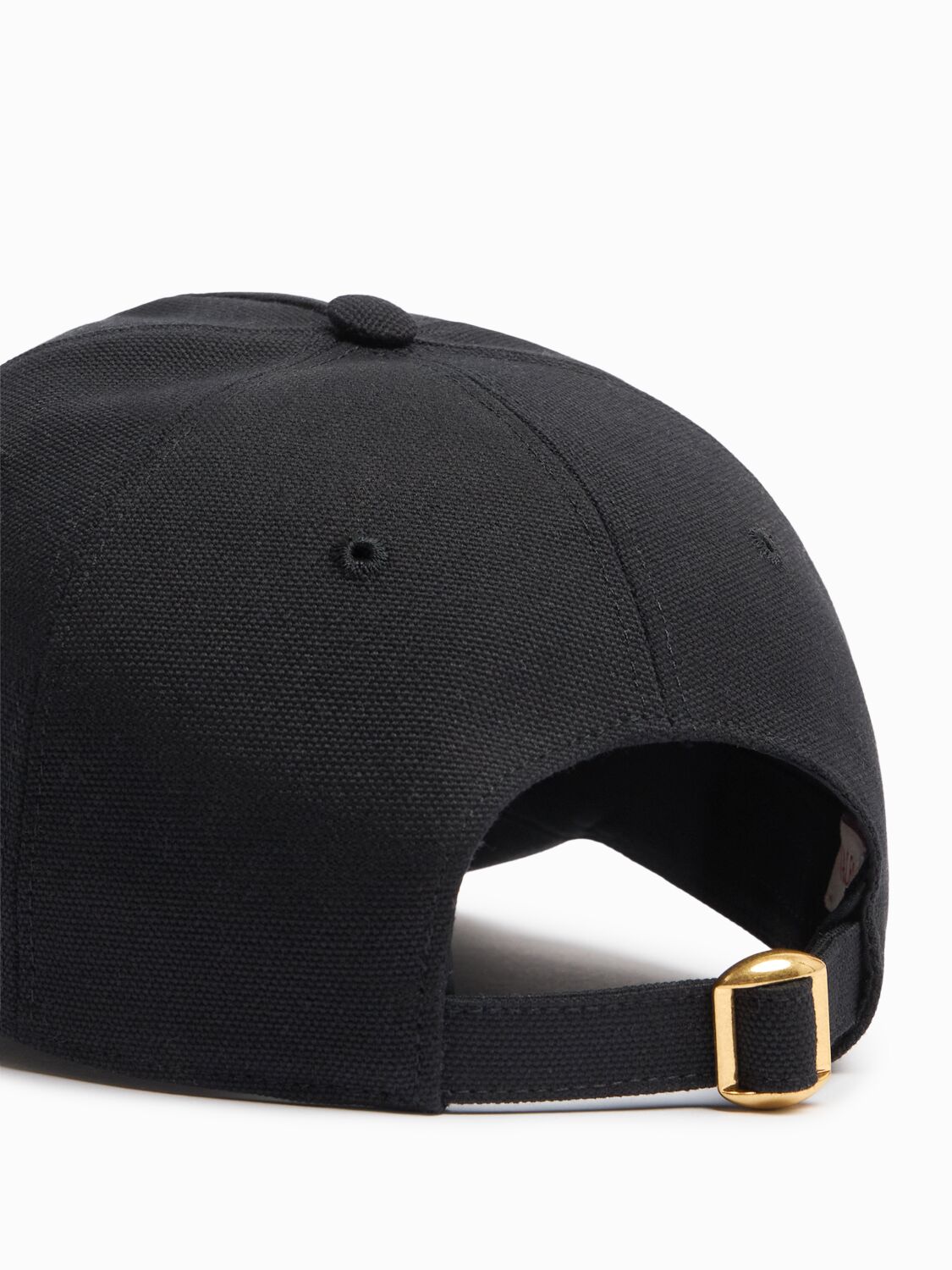 Valentino Garavani Black Hat With Logo On The Front In Cotton Man In Gray
