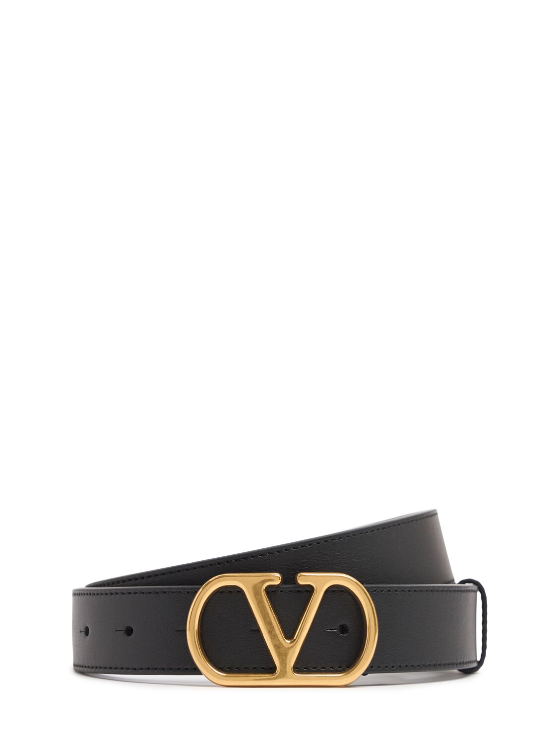 Valentino Garavani 30mm Vlogo Signature Leather Belt