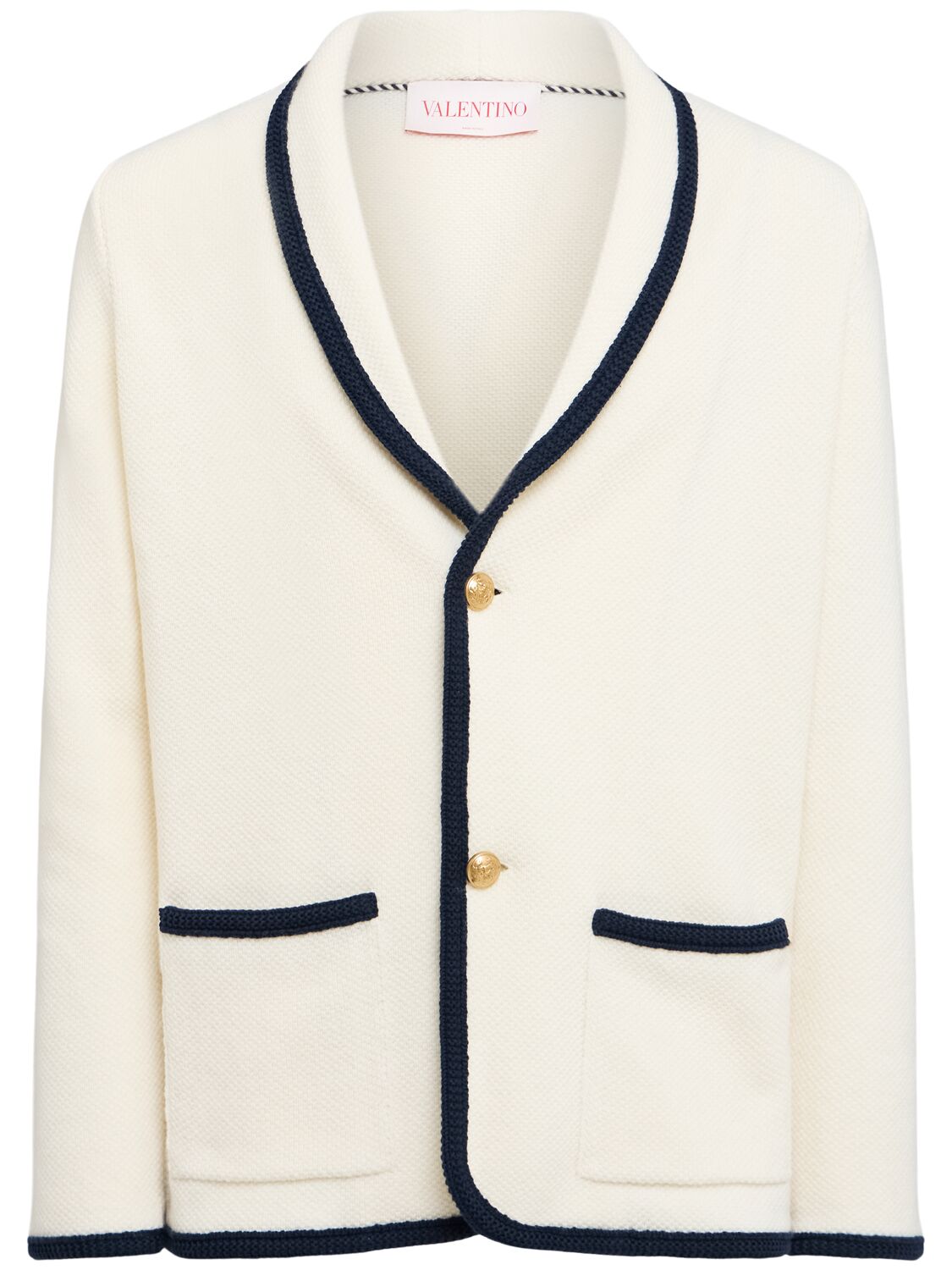 Wool & Cotton Cardigan Blazer