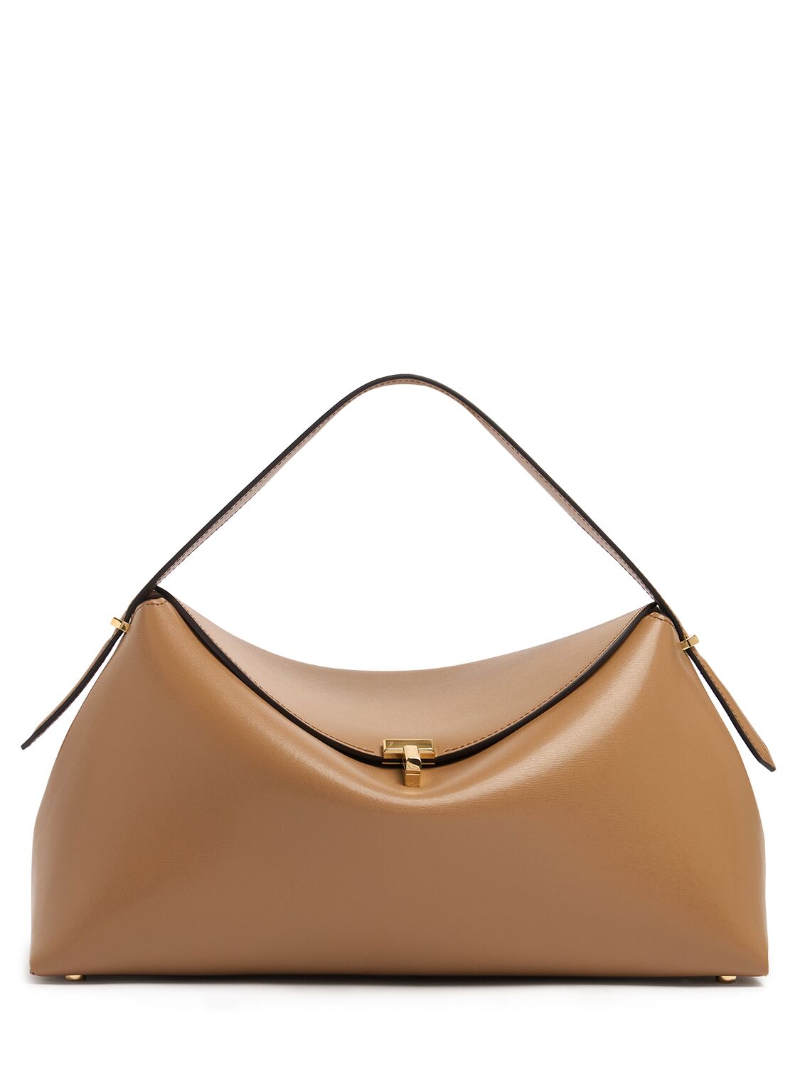 Totême T-lock Palmellata Leather Top Handle Bag