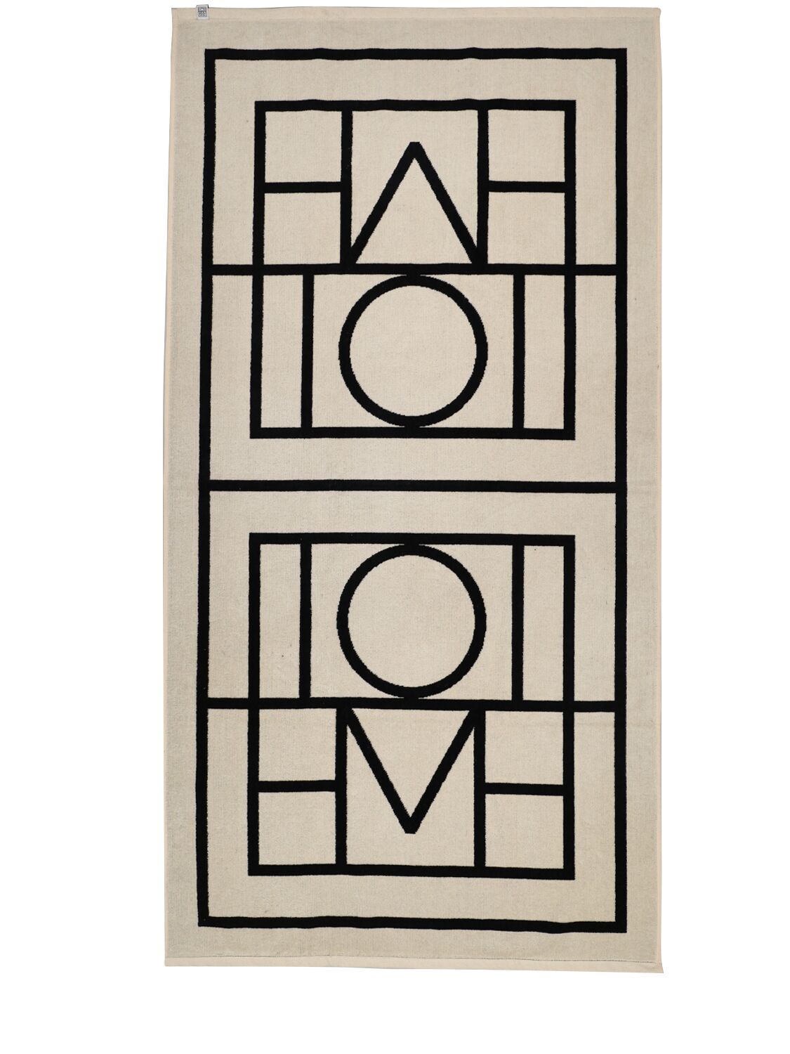 Totême Monogram Jacquard Beach Towel In Nude