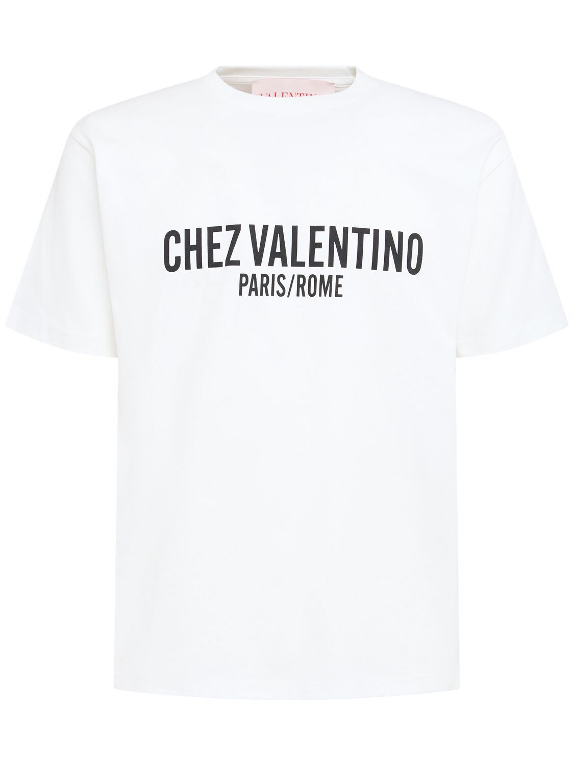 T-shirt En Jersey De Coton À Logo - VALENTINO - Modalova