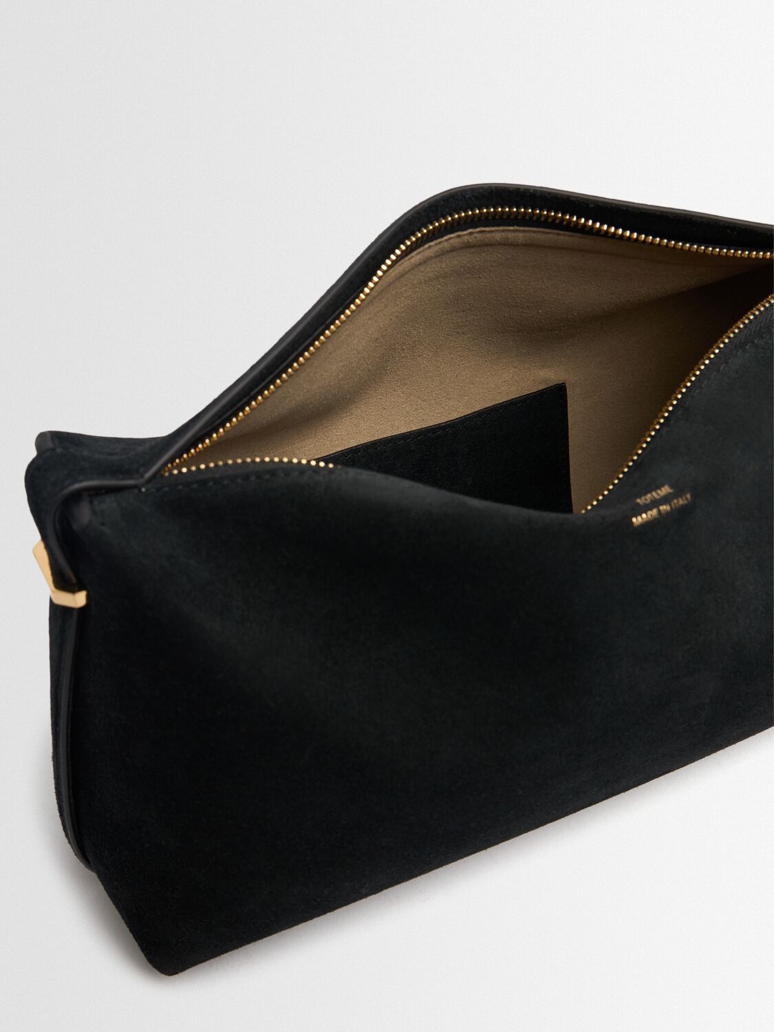 Totême Scoop Suede Clutch
