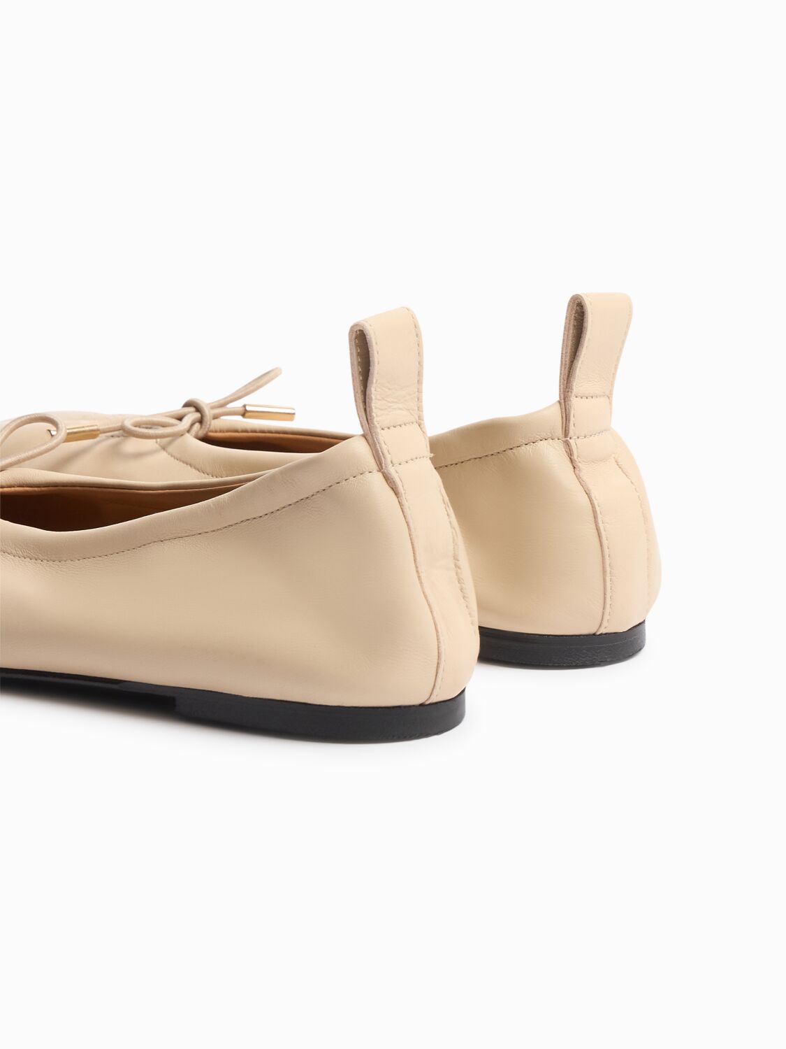 Alohas Rosalind Lace-up Leather Ballerina Flats