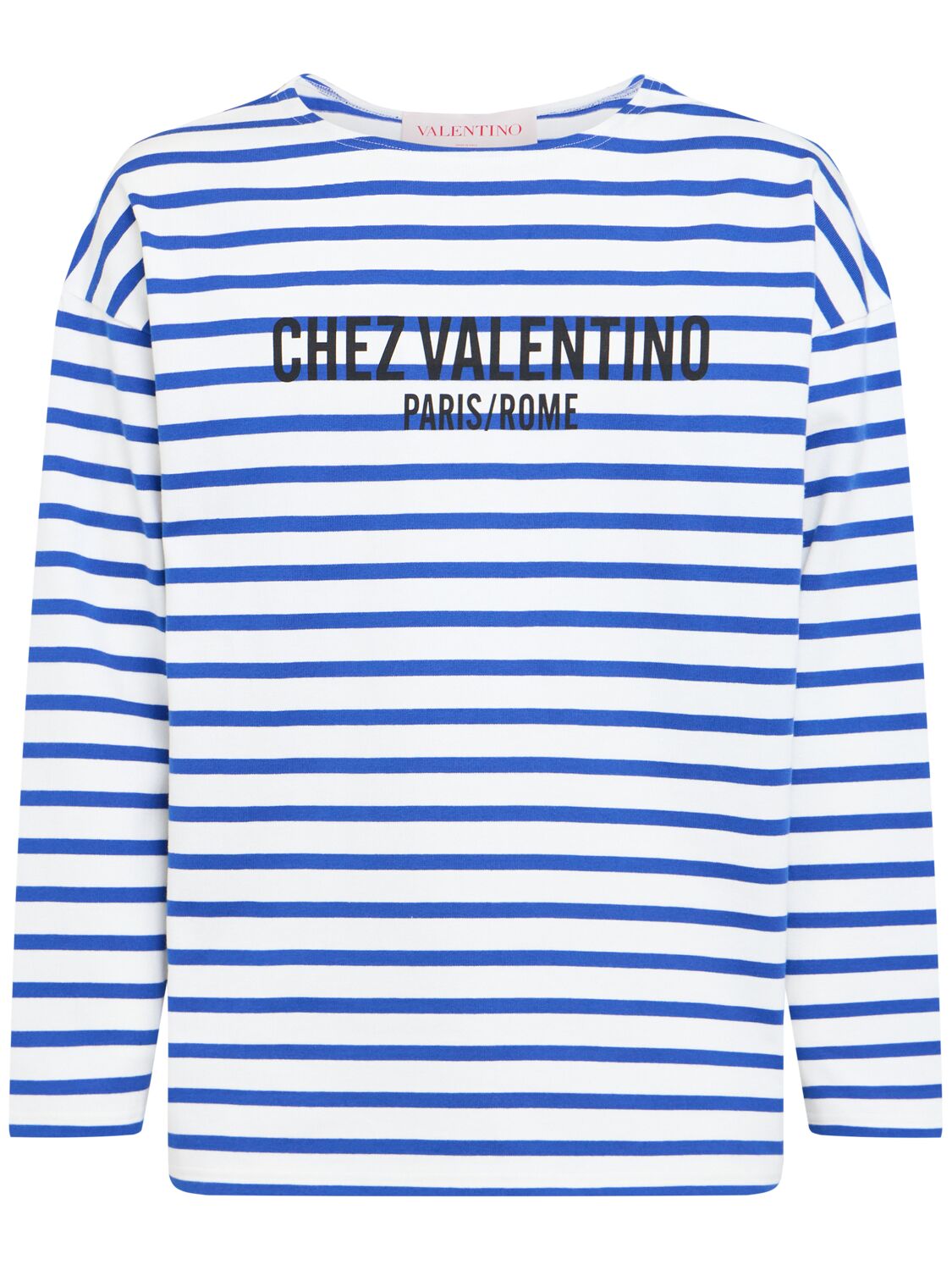 VALENTINO Logo Cotton Jersey L/s T-shirt