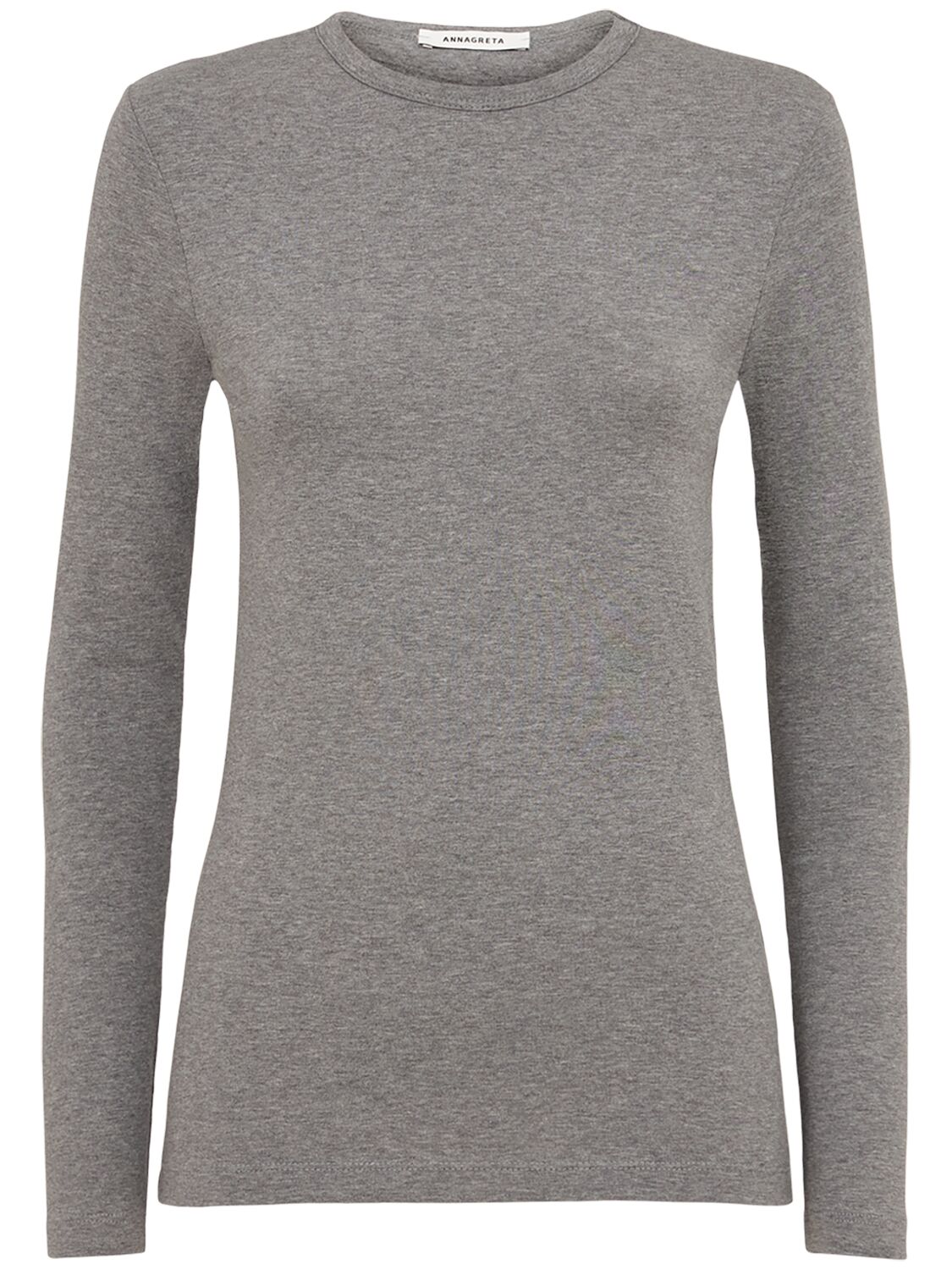 Annagreta Sofia Long-sleeve Stretch Jersey T-shirt