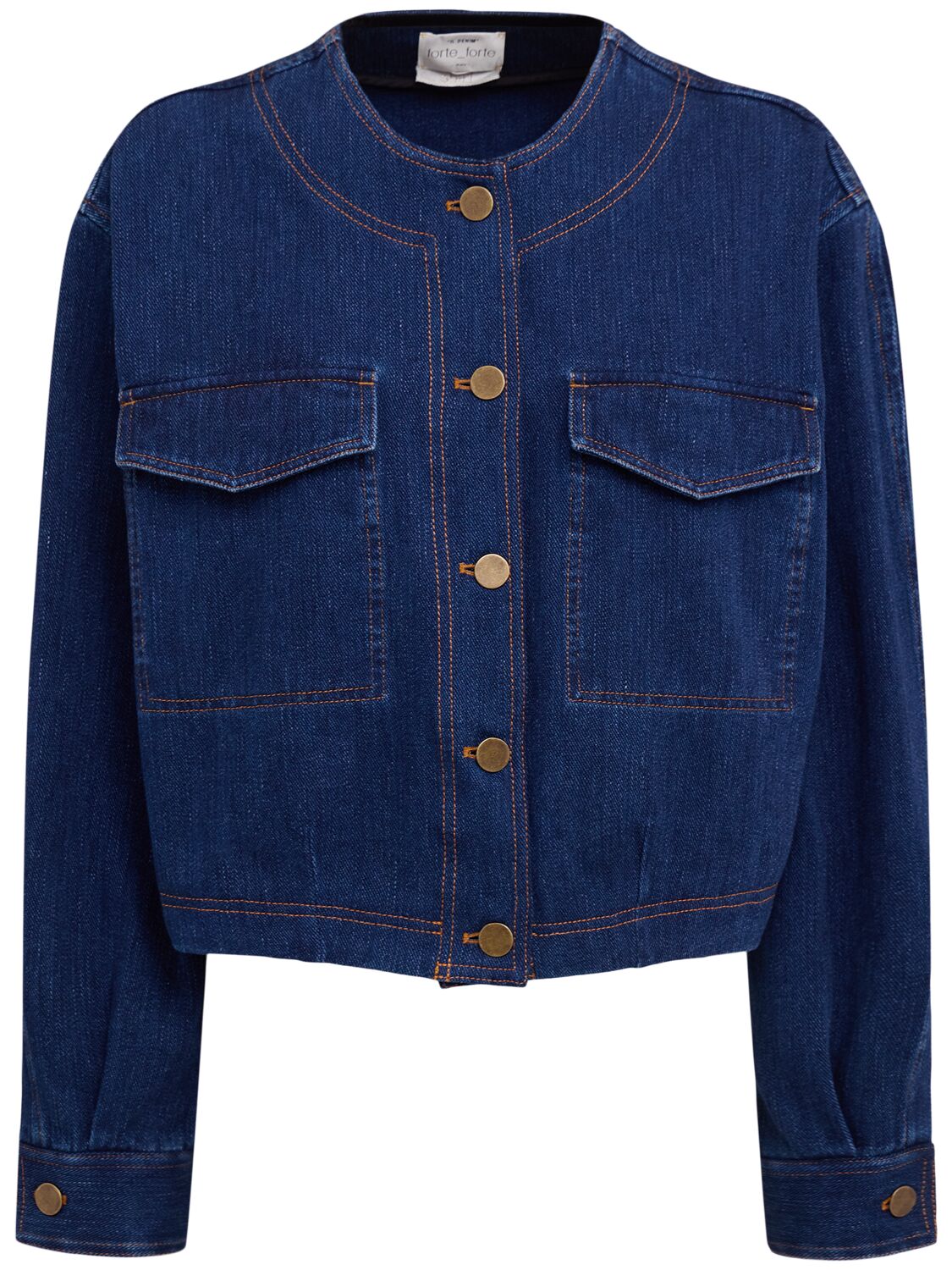 FORTE_FORTE Cotton Denim Overshirt