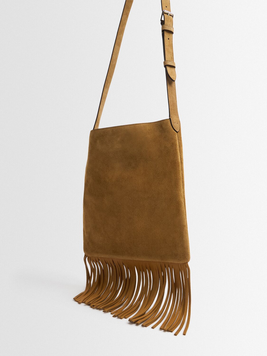 Valentino Vlogo Suede Crossbody Bag