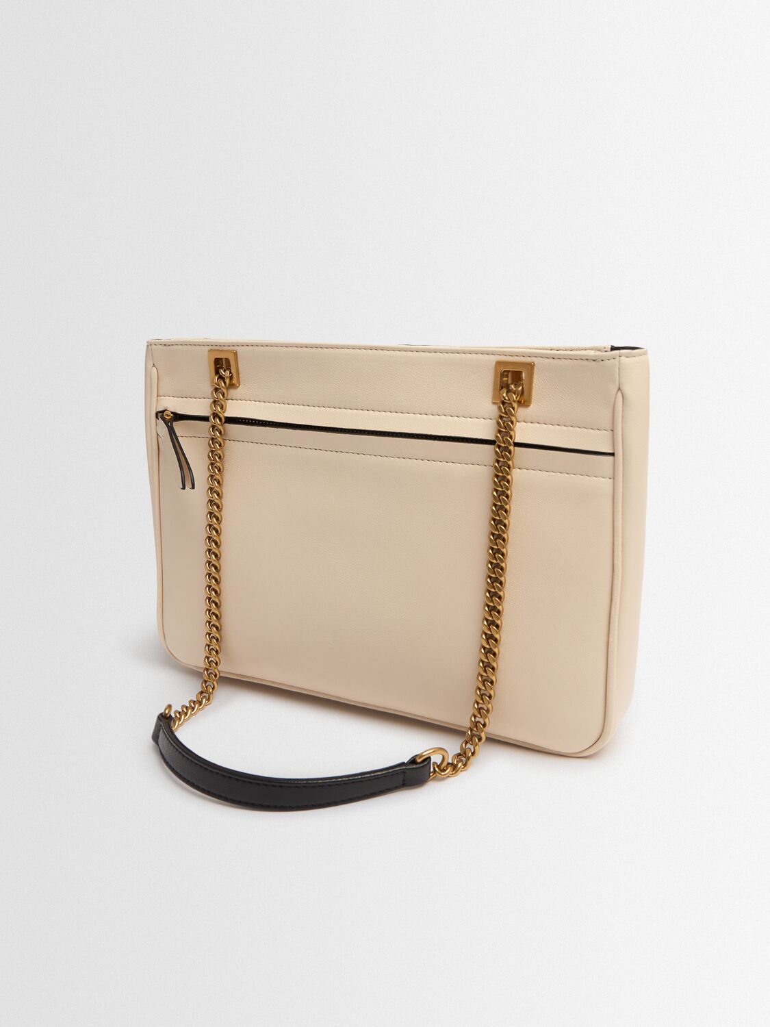 Valentino Garavani Ivory Nappa Leather Small Viva Superstar