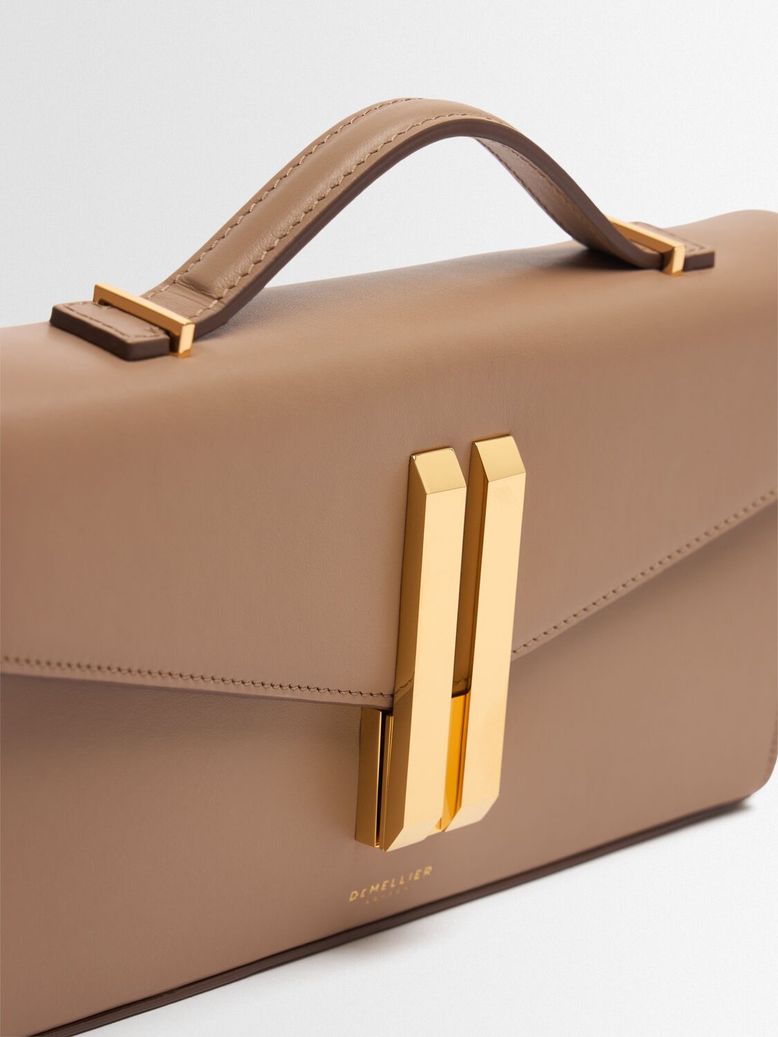 Demellier Vancouver Smooth Leather Clutch