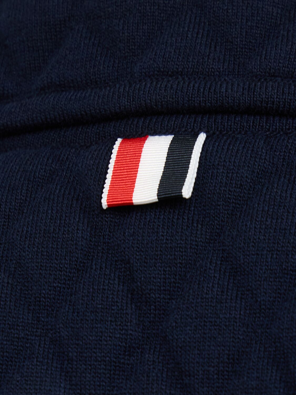 Thom Browne Navy Quilted Knit Merino Wool 4-bar Work Jacket