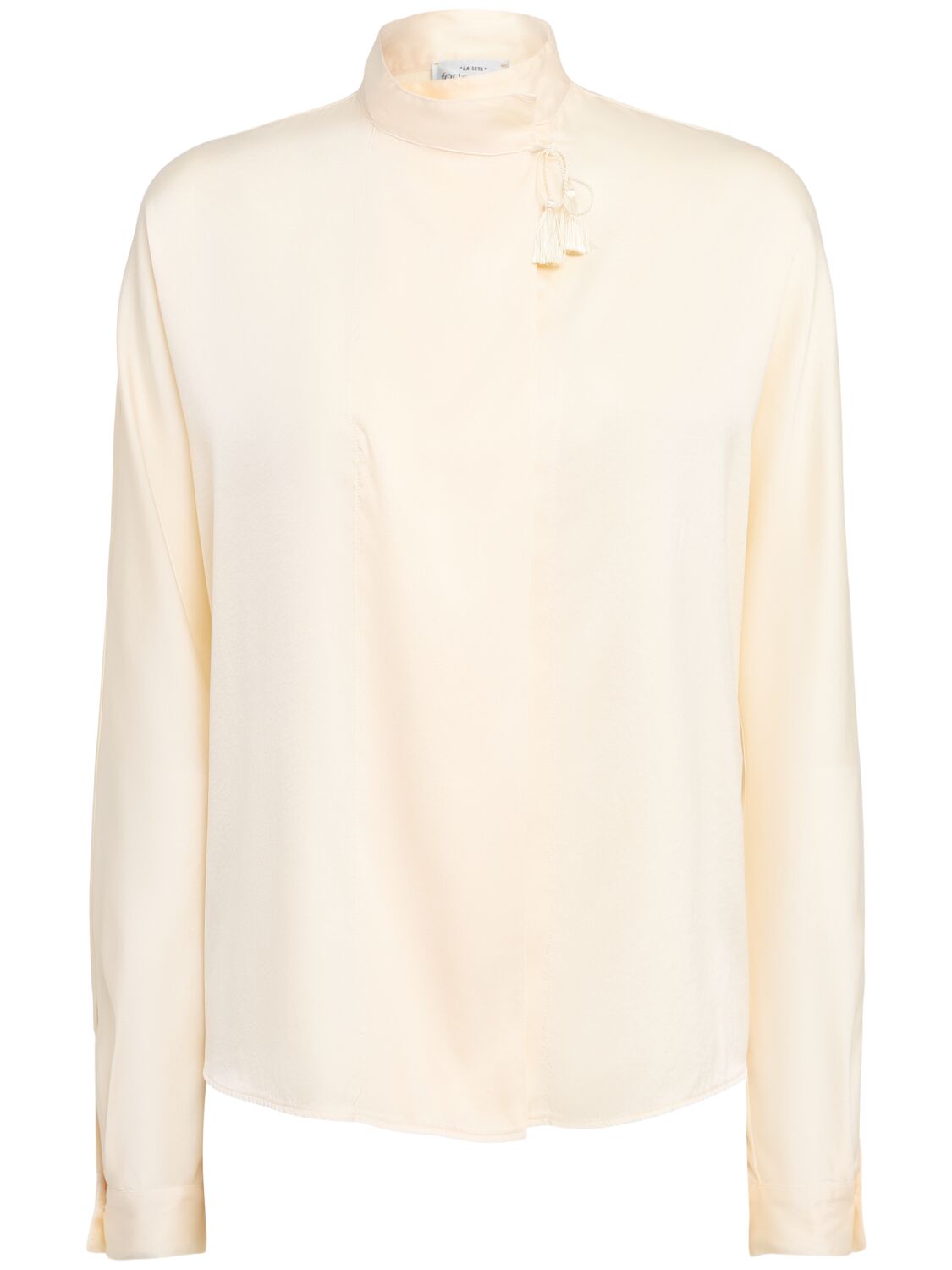 Forte Forte Heavy Stretch Silk Satin Kimono Shirt
