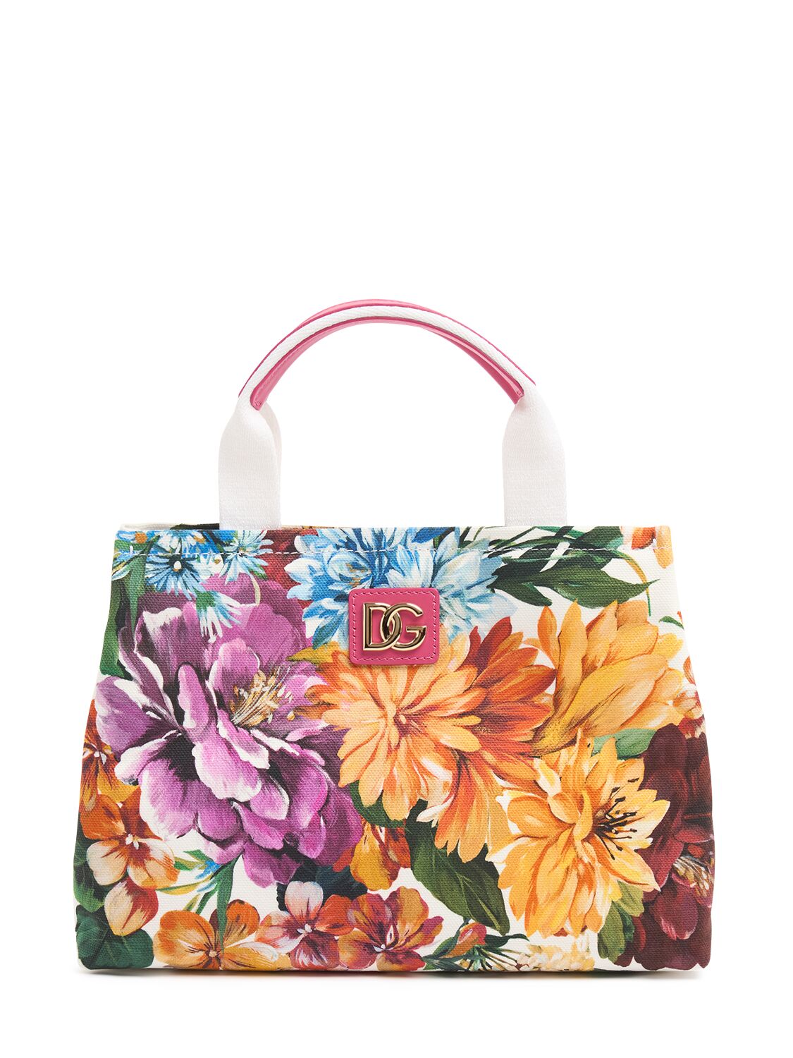 Dolce & Gabbana Printed Cotton Canvas Bag