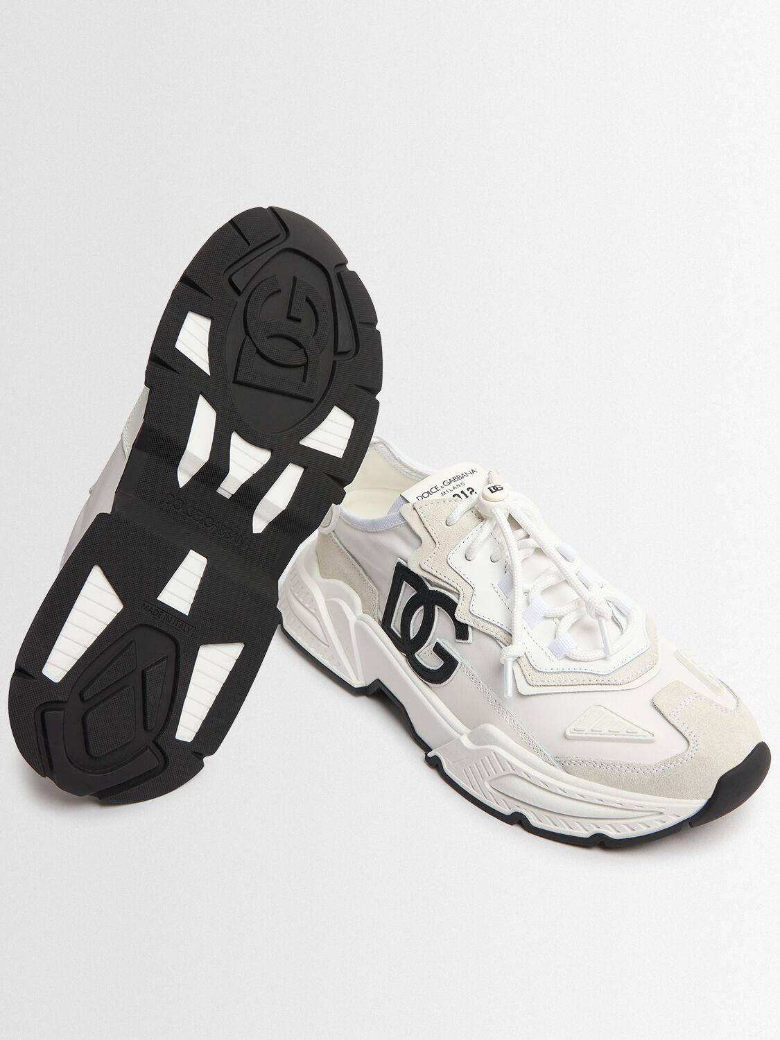 Dolce & Gabbana Logo Print Lace-up Sneakers
