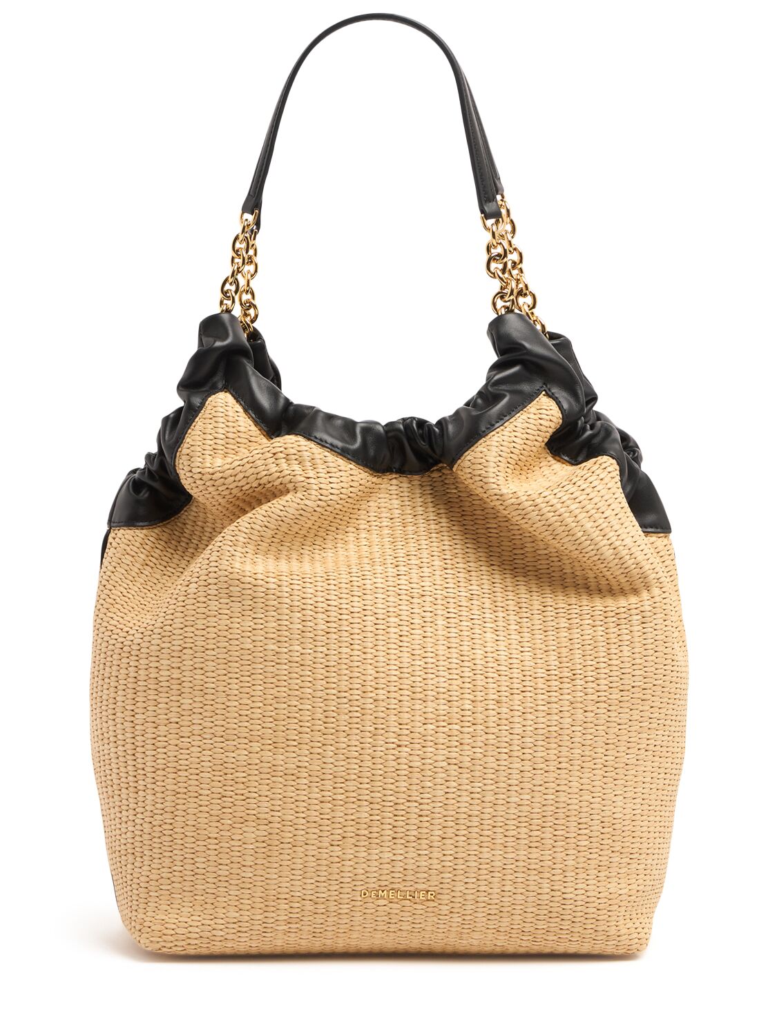 Demellier Miami Raffia Tote Bag