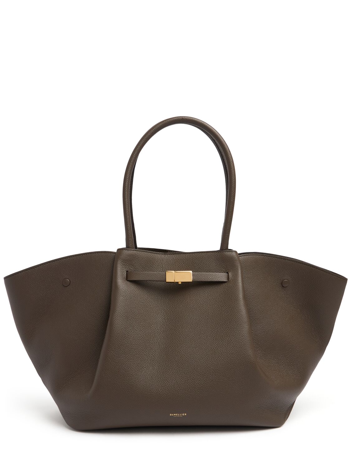 Demellier New York Grain Leather Tote Bag