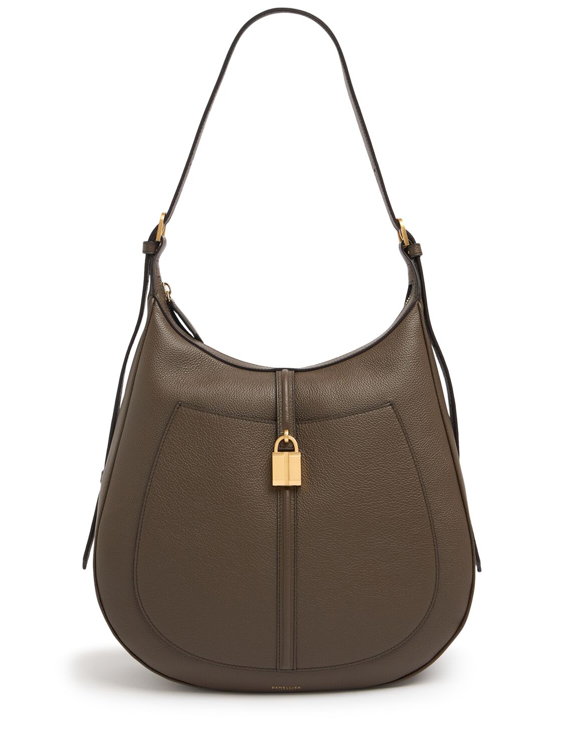 Demellier Siena Grain Leather Hobo Bag