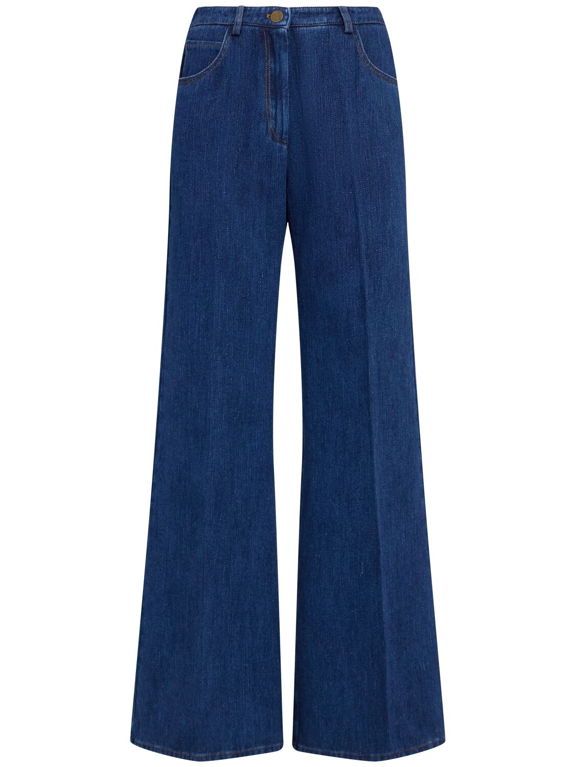 Forte Forte Cotton Denim Wide Pants