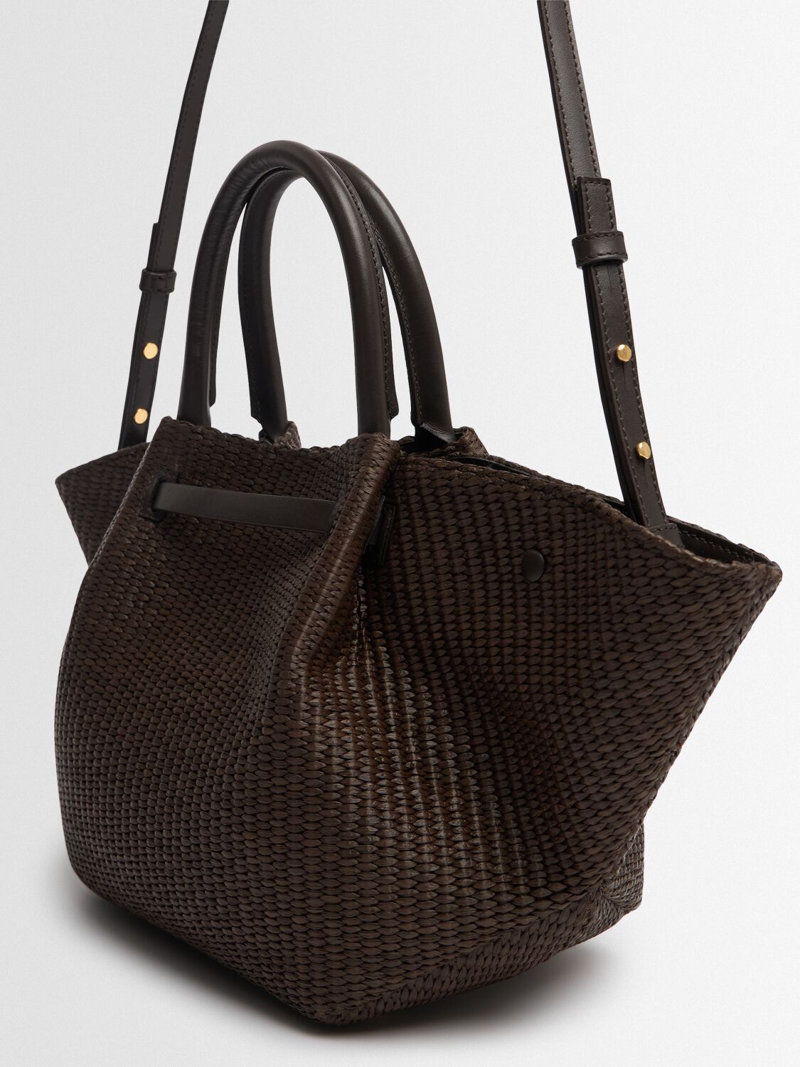 Demellier The Midi New York Raffia Bag