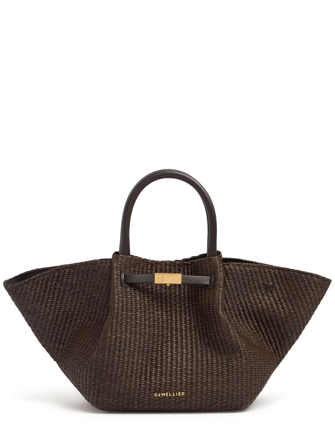 Demellier The Midi New York Raffia Bag