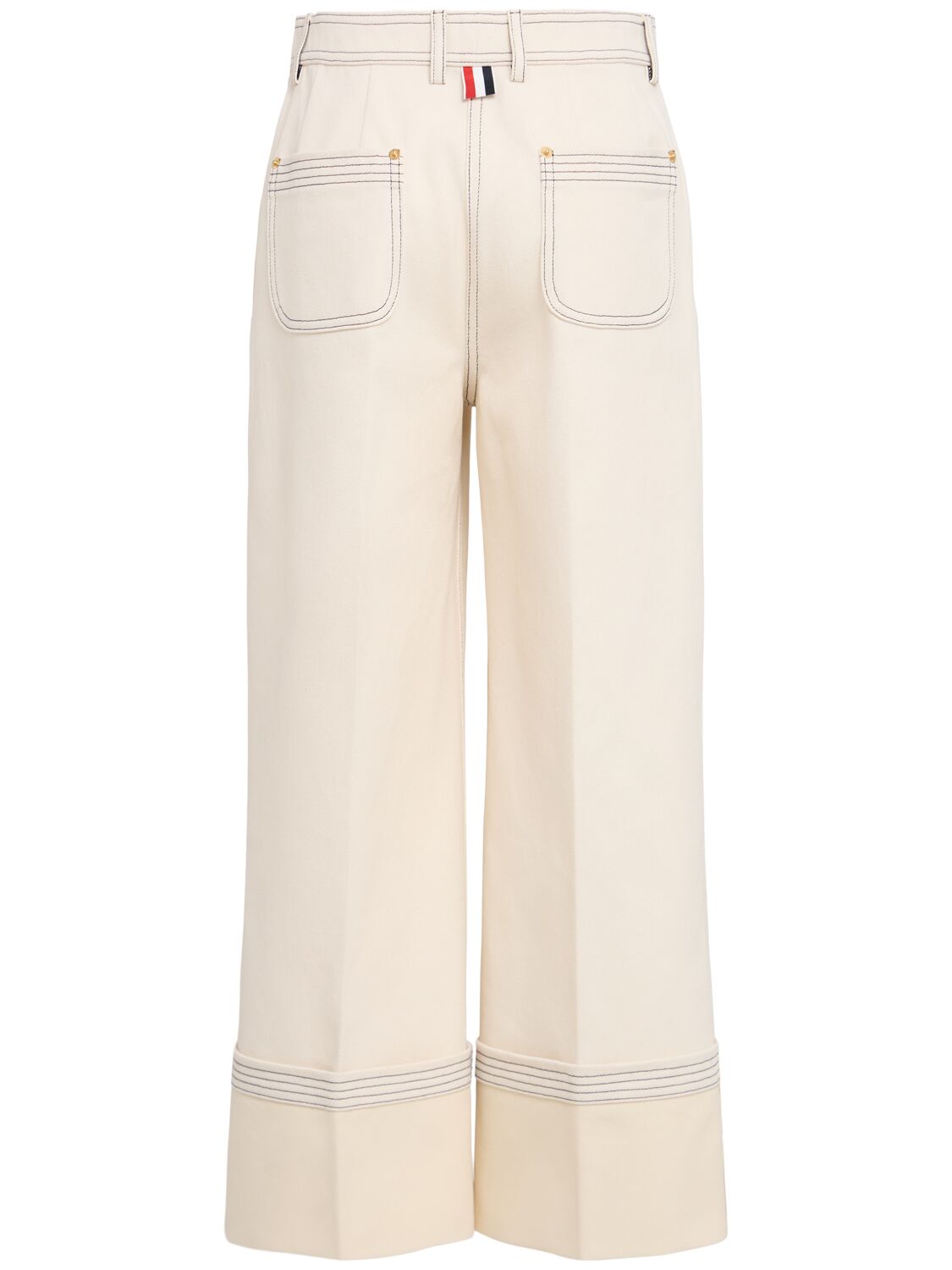 Thom Browne Selvedge Denim Wide Leg Pants