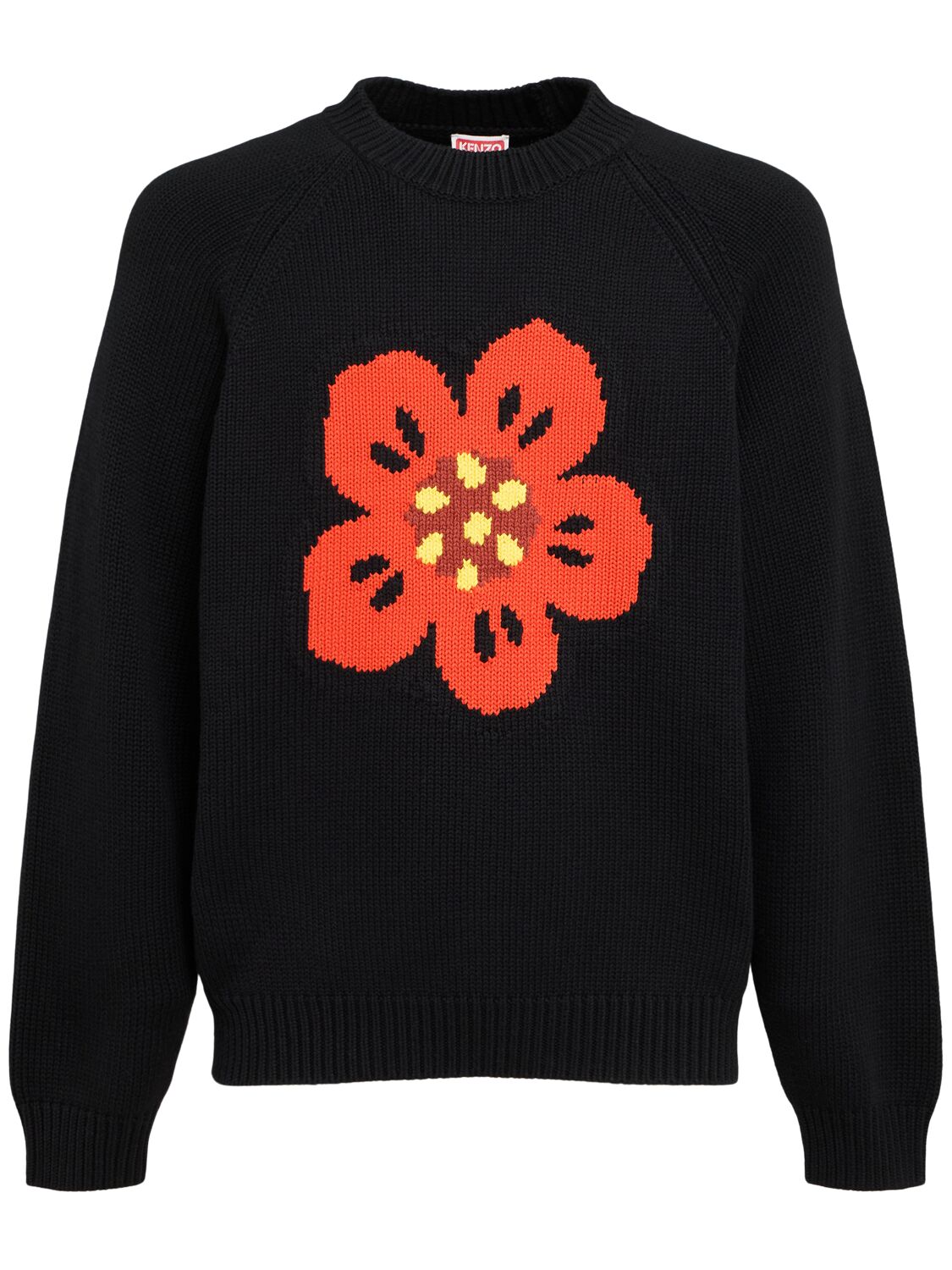 Pull-over En Coton Mélangé Boker Flower - KENZO PARIS - Modalova