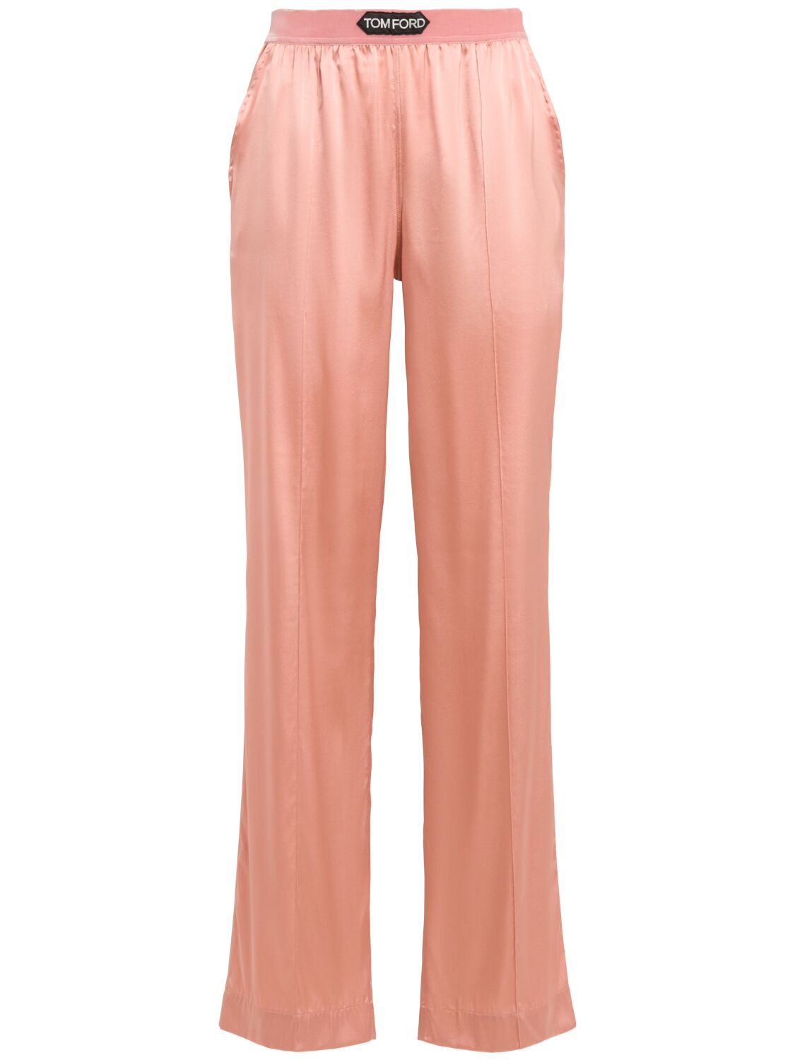 Tom Ford Viscose Jersey Pants In Pink