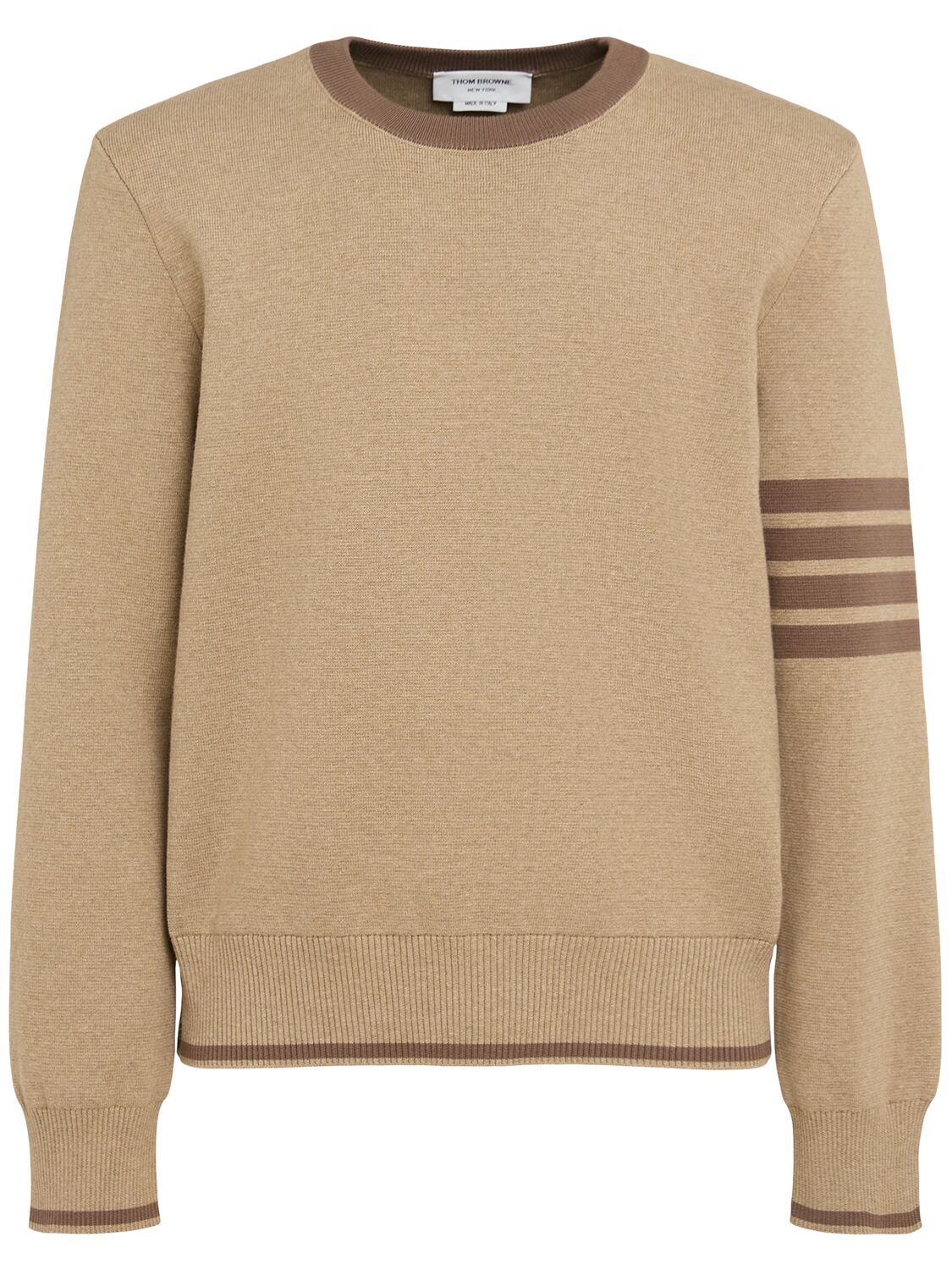 Thom Browne Milano Stitch Cotton Crewneck Sweater