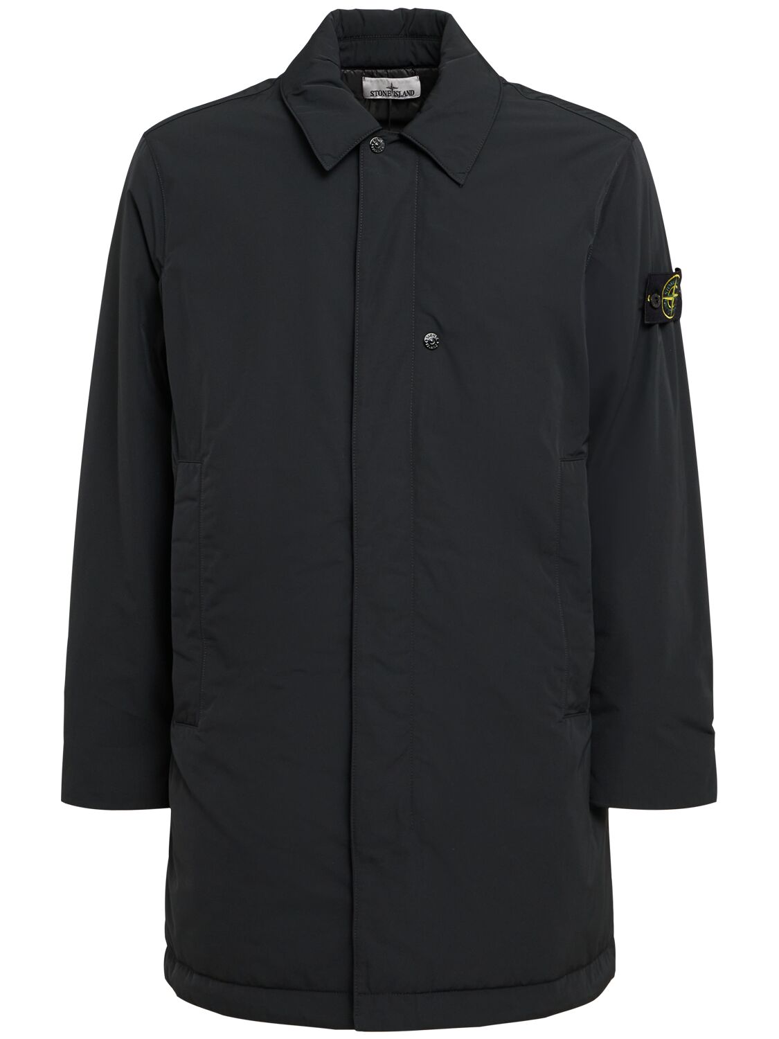 Manteau Long En Micro-twill - STONE ISLAND - Modalova