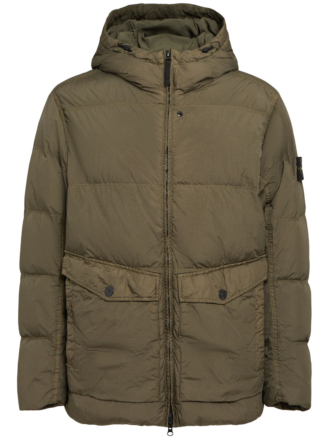 Parka Courte En Nylon Matelassé Duvet - STONE ISLAND - Modalova