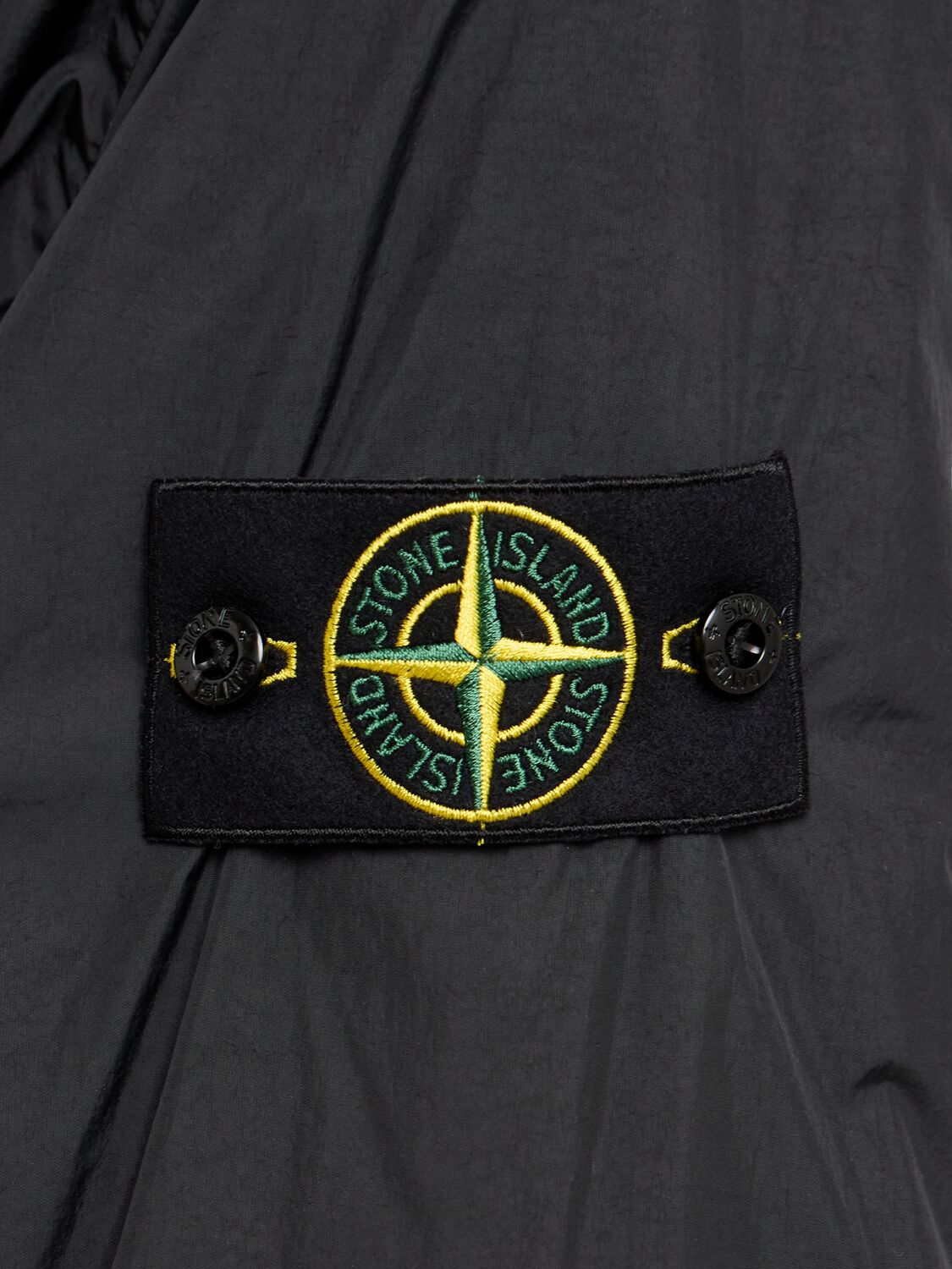 Stone Island 4100013 Padded Nylon Windbreaker In Black