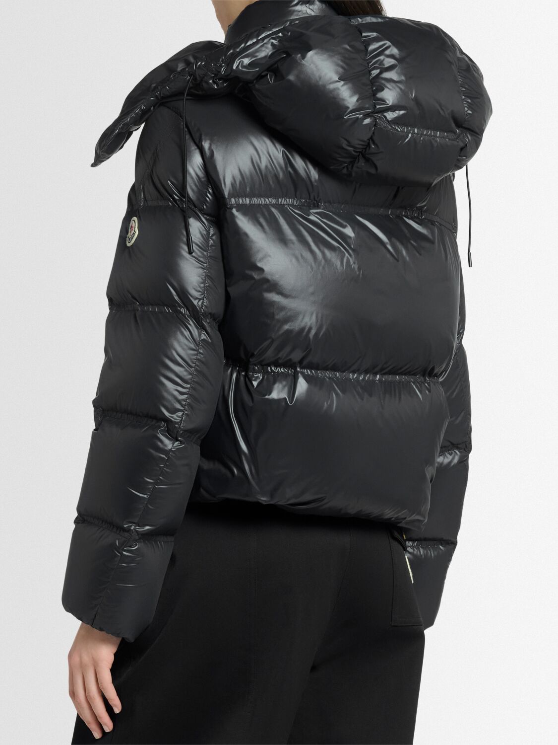 Moncler Erea Square Quilted Nylon Down Jacket In Black