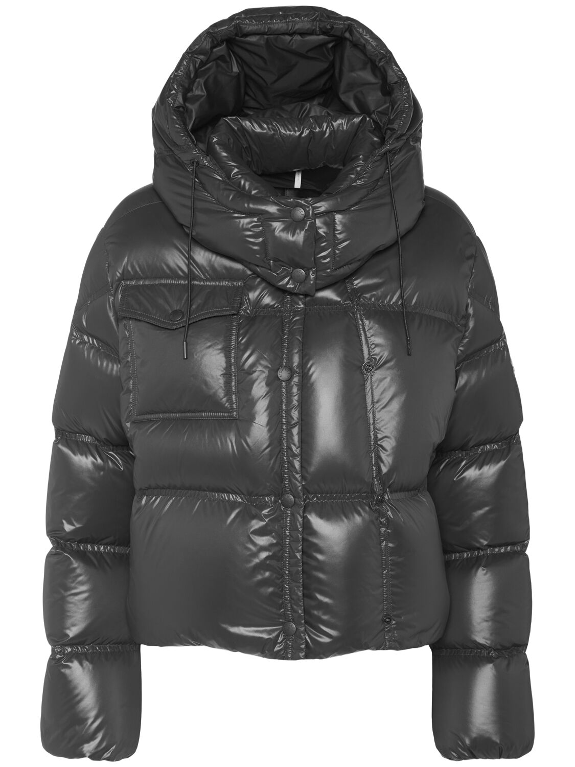Moncler Erea Square Quilted Nylon Down Jacket In Black