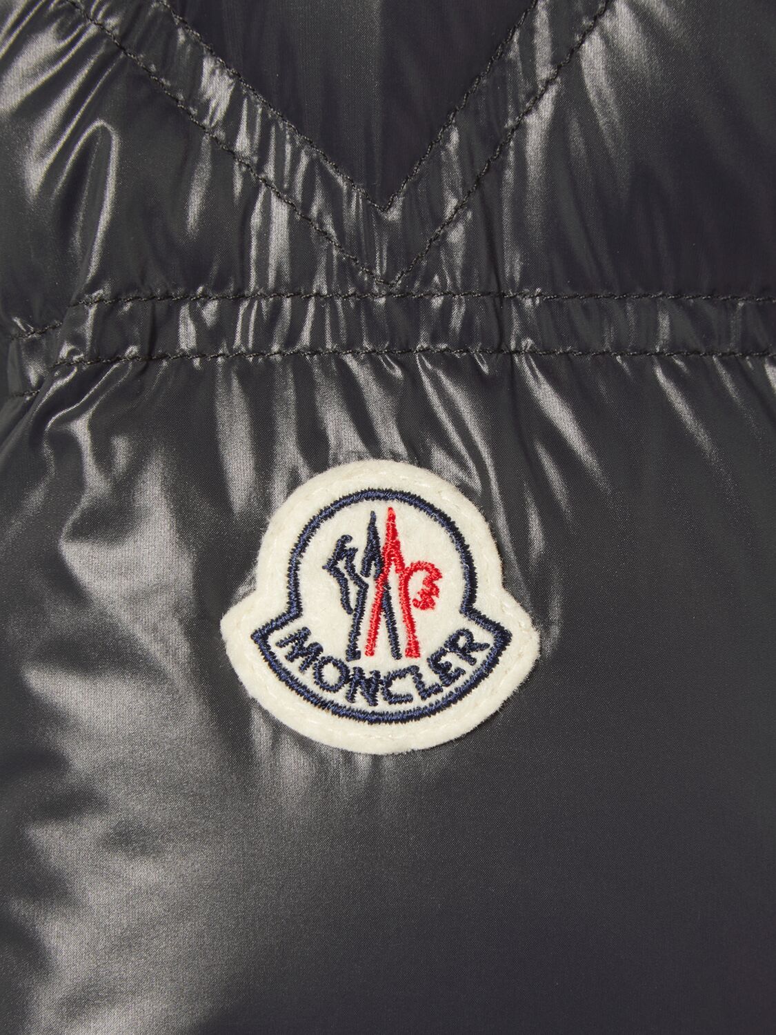 Moncler Erea Square Quilted Nylon Down Jacket In Black